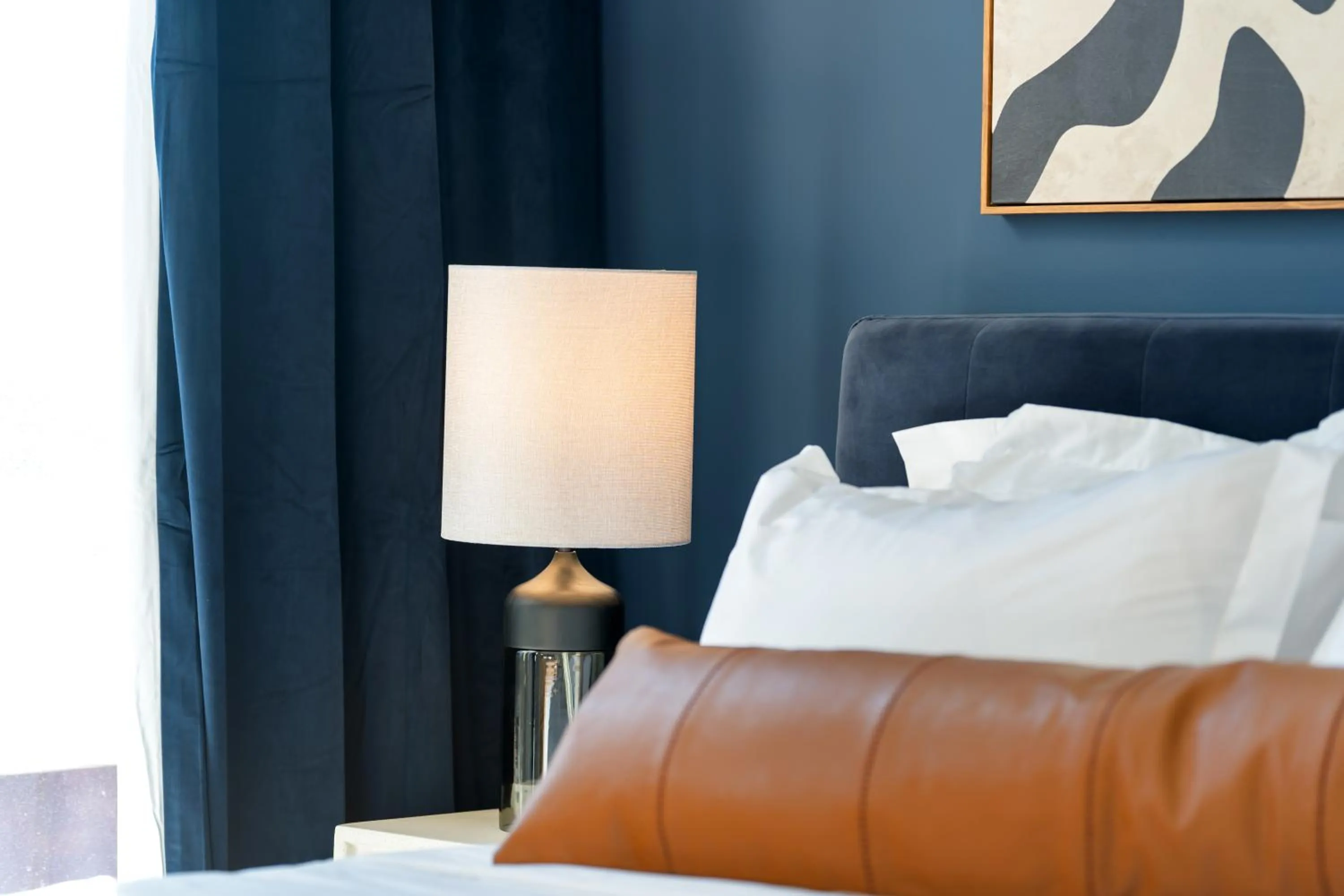 Bedroom, Bed in Luxury Furnished Apartments by Hyatus Downtown at Yale