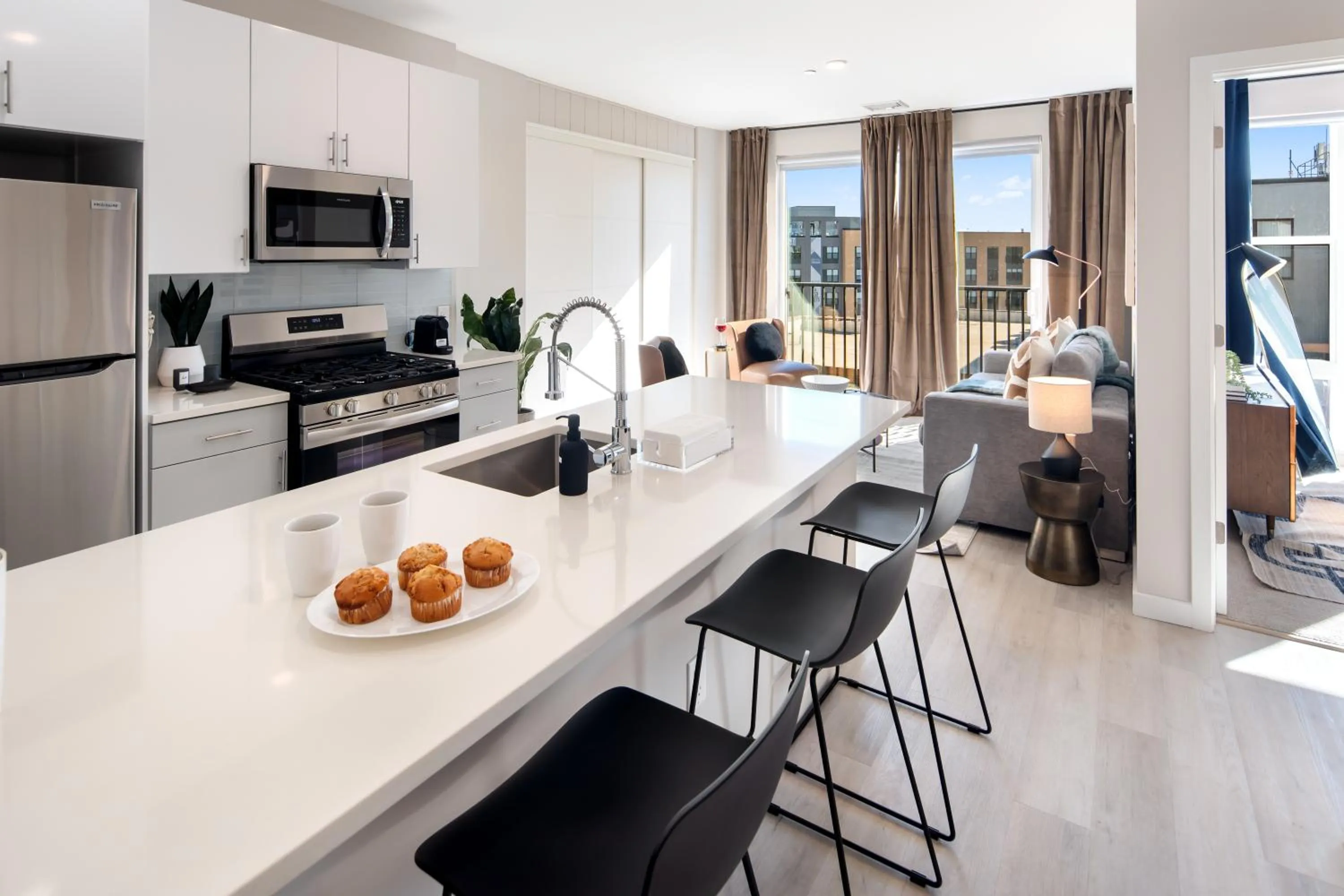 kitchen in Luxury Furnished Apartments by Hyatus Downtown at Yale