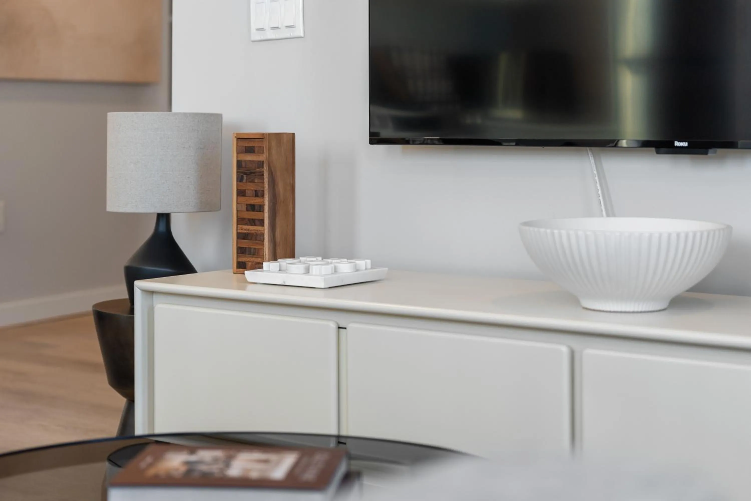 TV and multimedia in Luxury Furnished Apartments by Hyatus Downtown at Yale