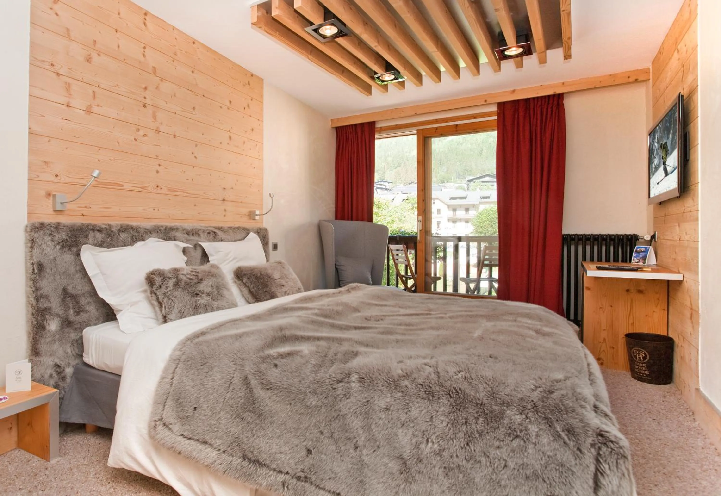 Bed in Park Hotel Suisse & Spa