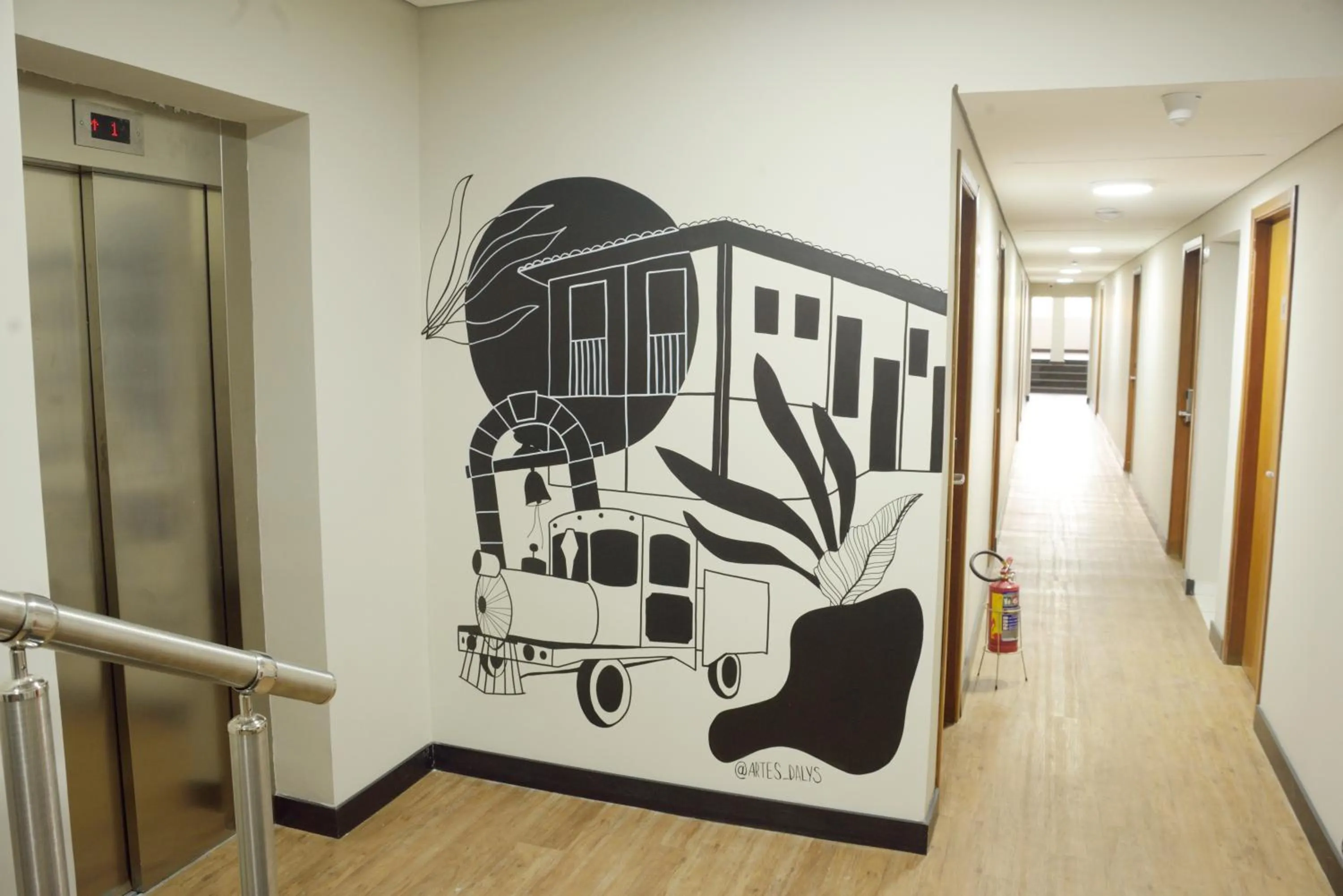 Decorative detail in Asa Hotel