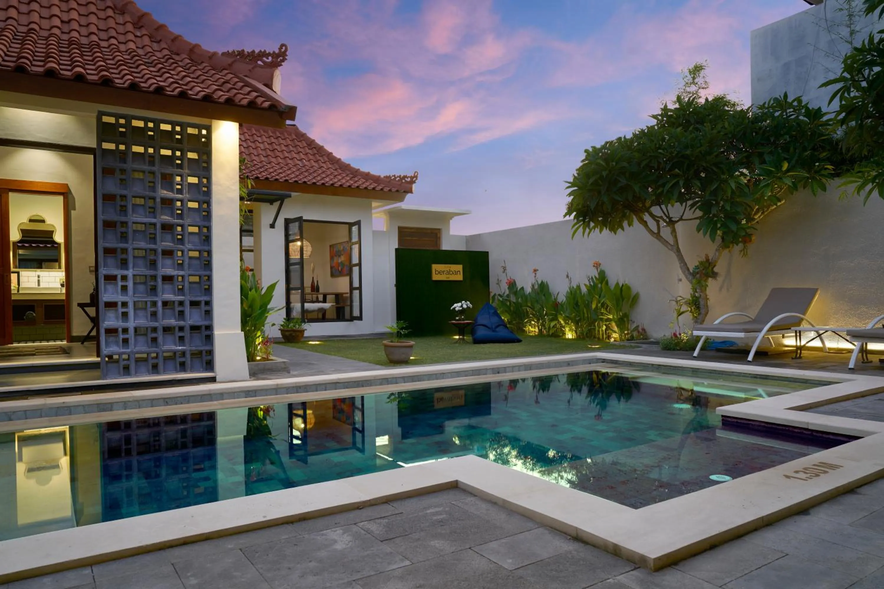 Pool view in Villa Brabhan Seminyak