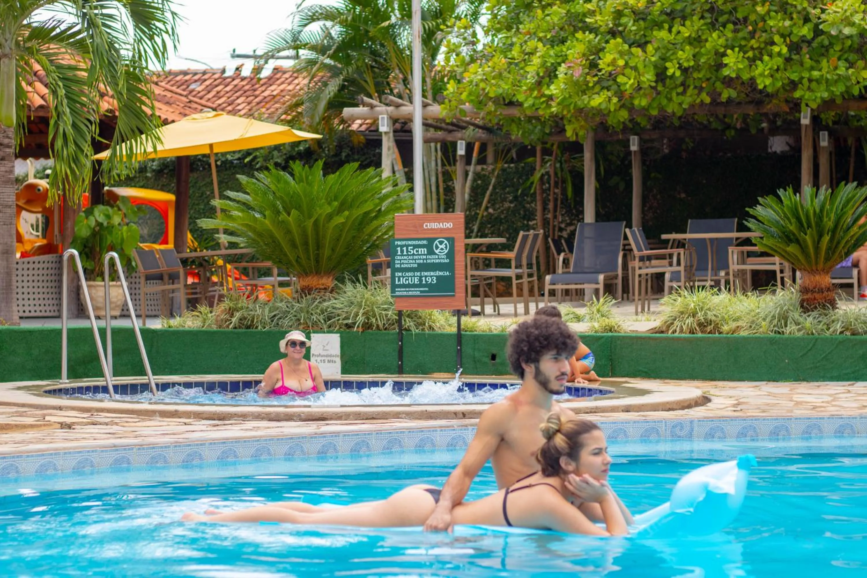 Swimming pool in Hotel Morada das Águas