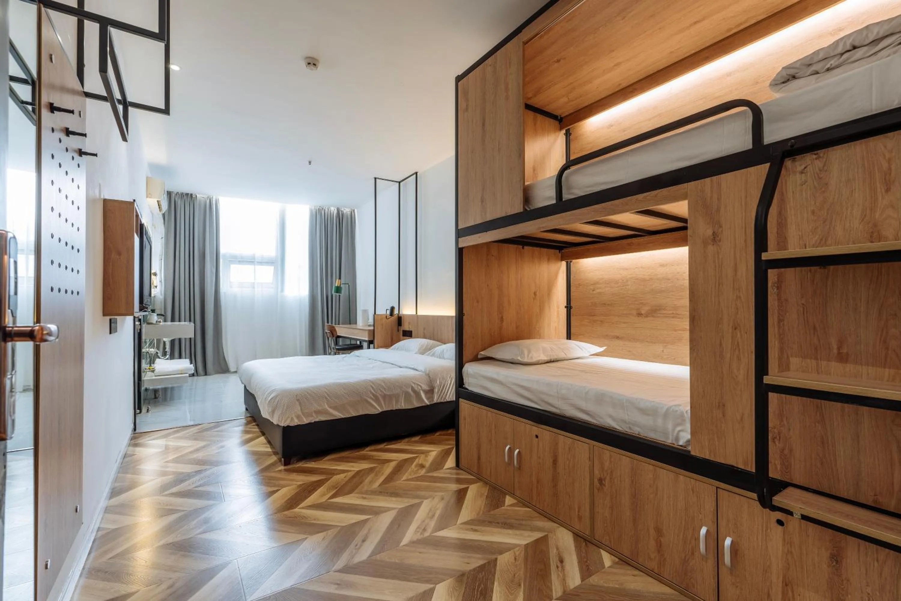 Photo of the whole room, Bed in Chengdu Local Tea Hostel - Short Walk To Taikooli - Chill & Social Coffee Lounge - Metro downstairs - Free Activities - Friendly English Speaking Staff - Tibet, Panda, Buddha & Snow Mountain Tours