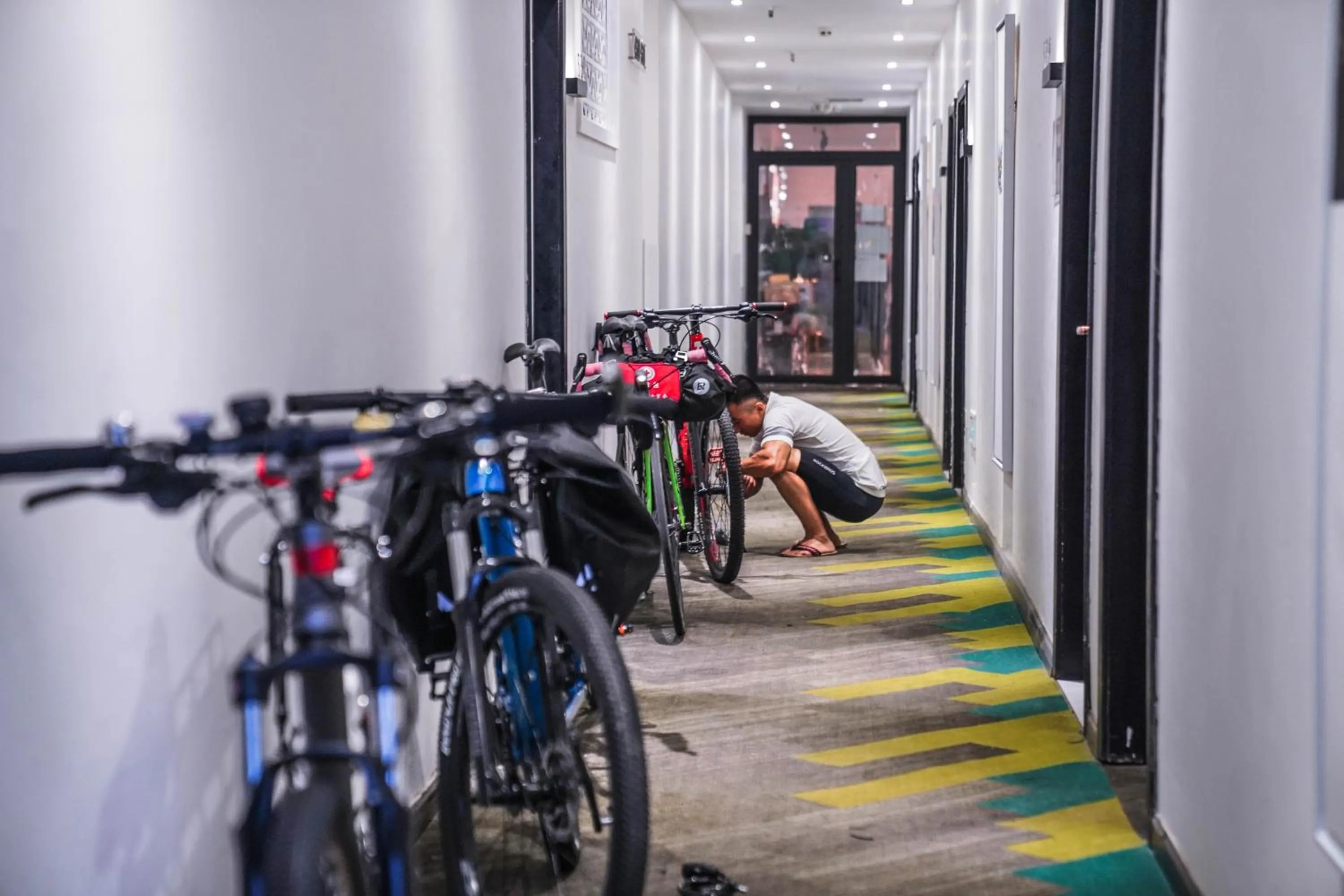 group of guests in Chengdu Local Tea Hostel - Short Walk To Taikooli - Chill & Social Coffee Lounge - Metro downstairs - Free Activities - Friendly English Speaking Staff - Tibet, Panda, Buddha & Snow Mountain Tours