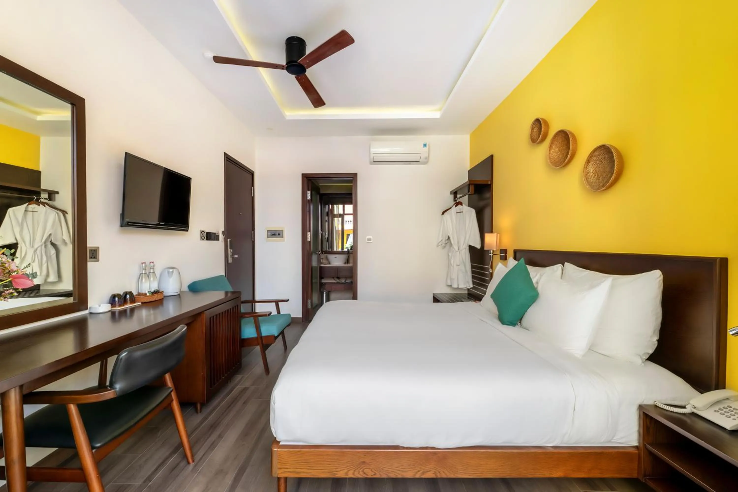 Bedroom, Bed in Villa Soleil Hoi An