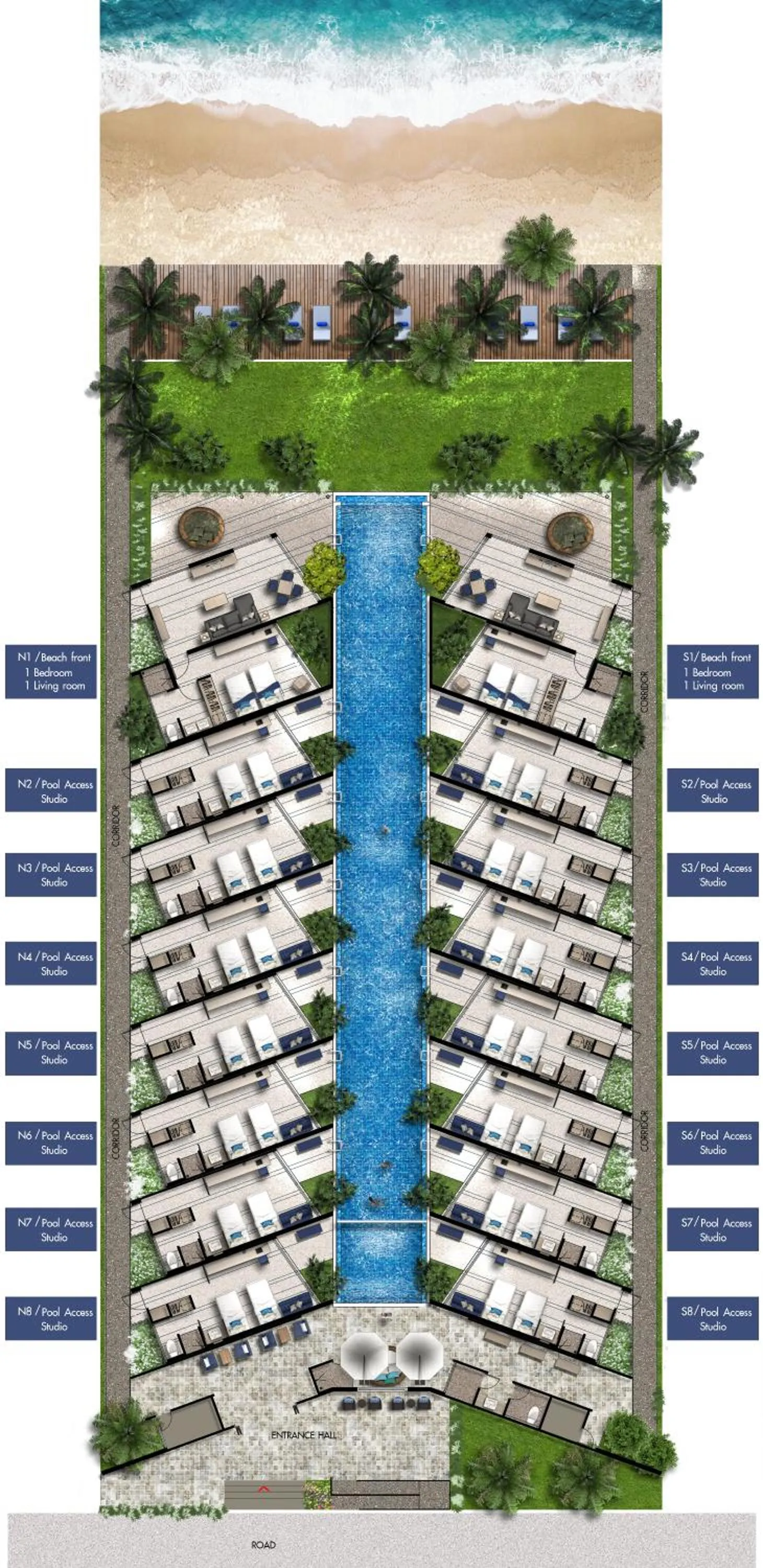 Floor plan in Sea and Sea Villa Sangaroon
