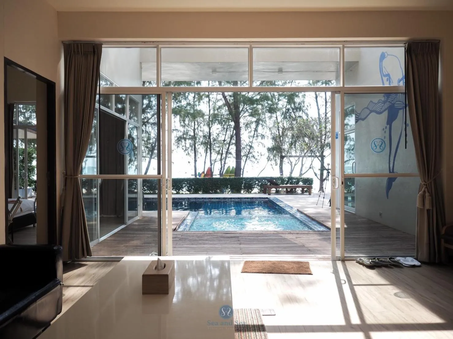 Living room in Sea and Sea Villa Sangaroon