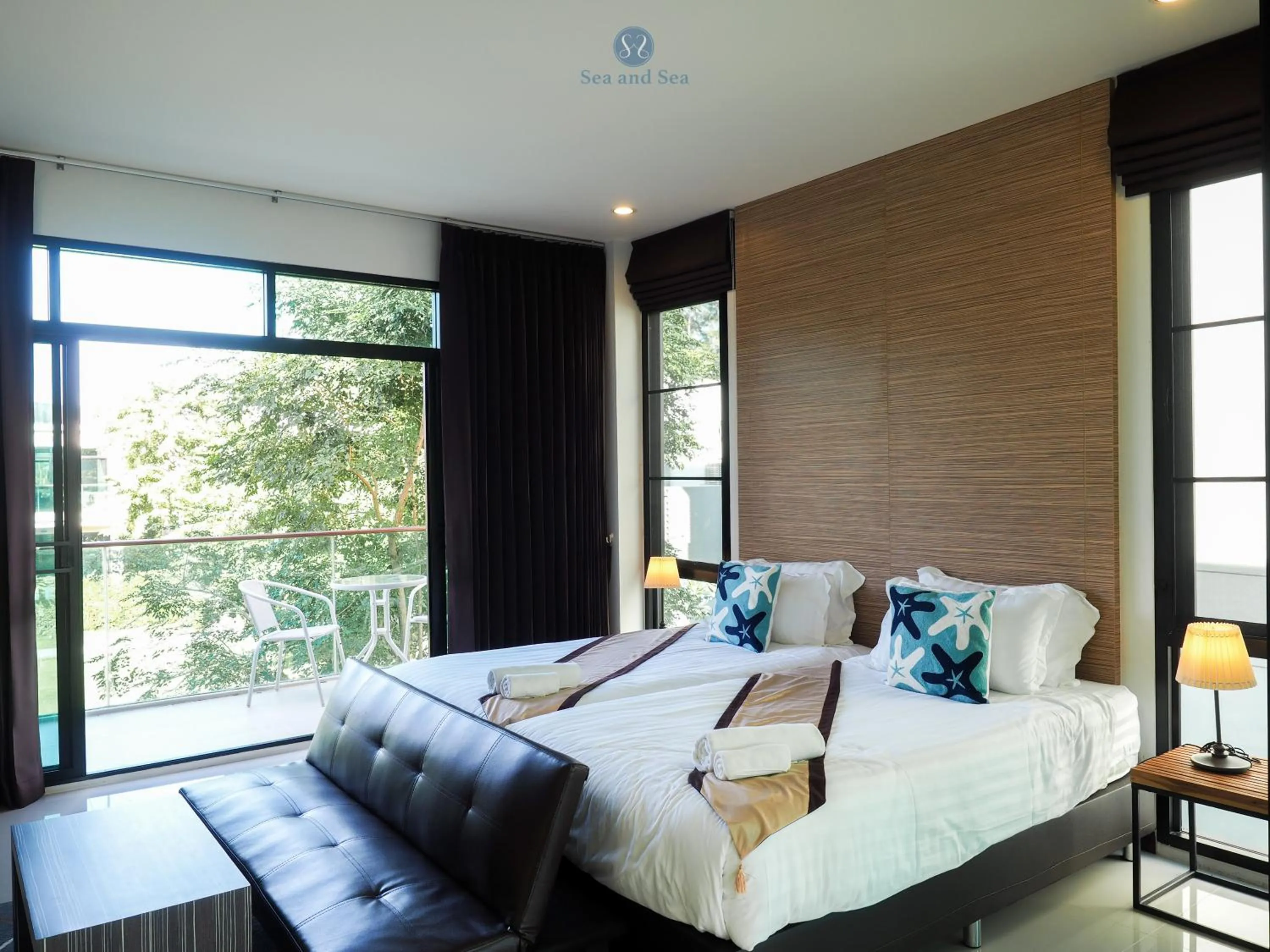 Bed in Sea and Sea Villa Sangaroon