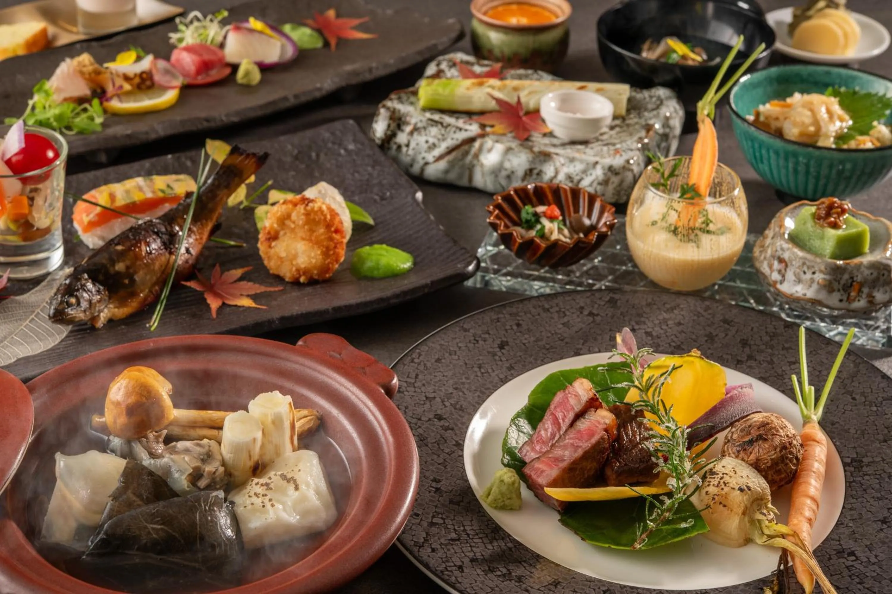 Food in KAMENOI HOTEL Nagatoro Yorii