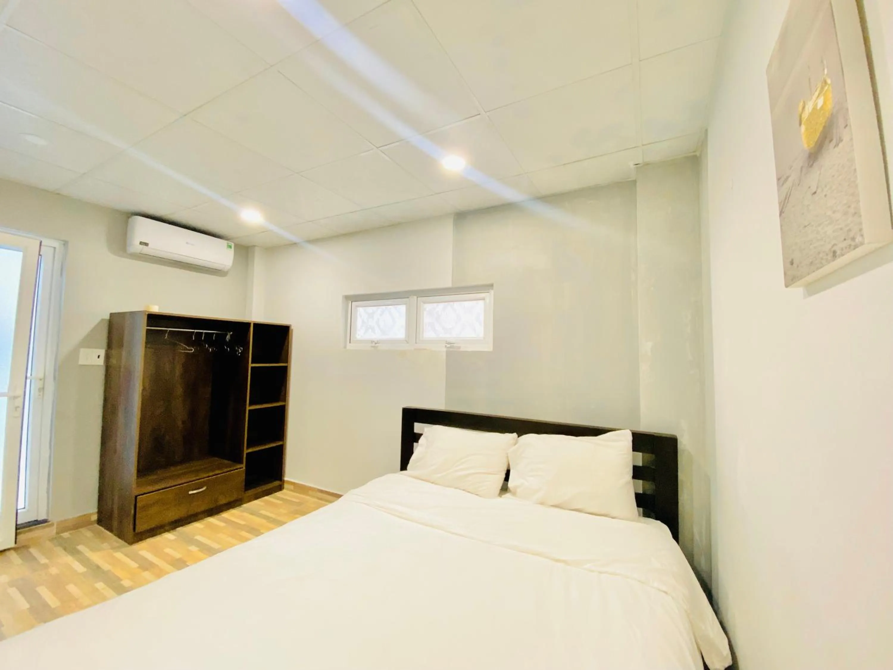 Bed in Kien Vang Bungalow