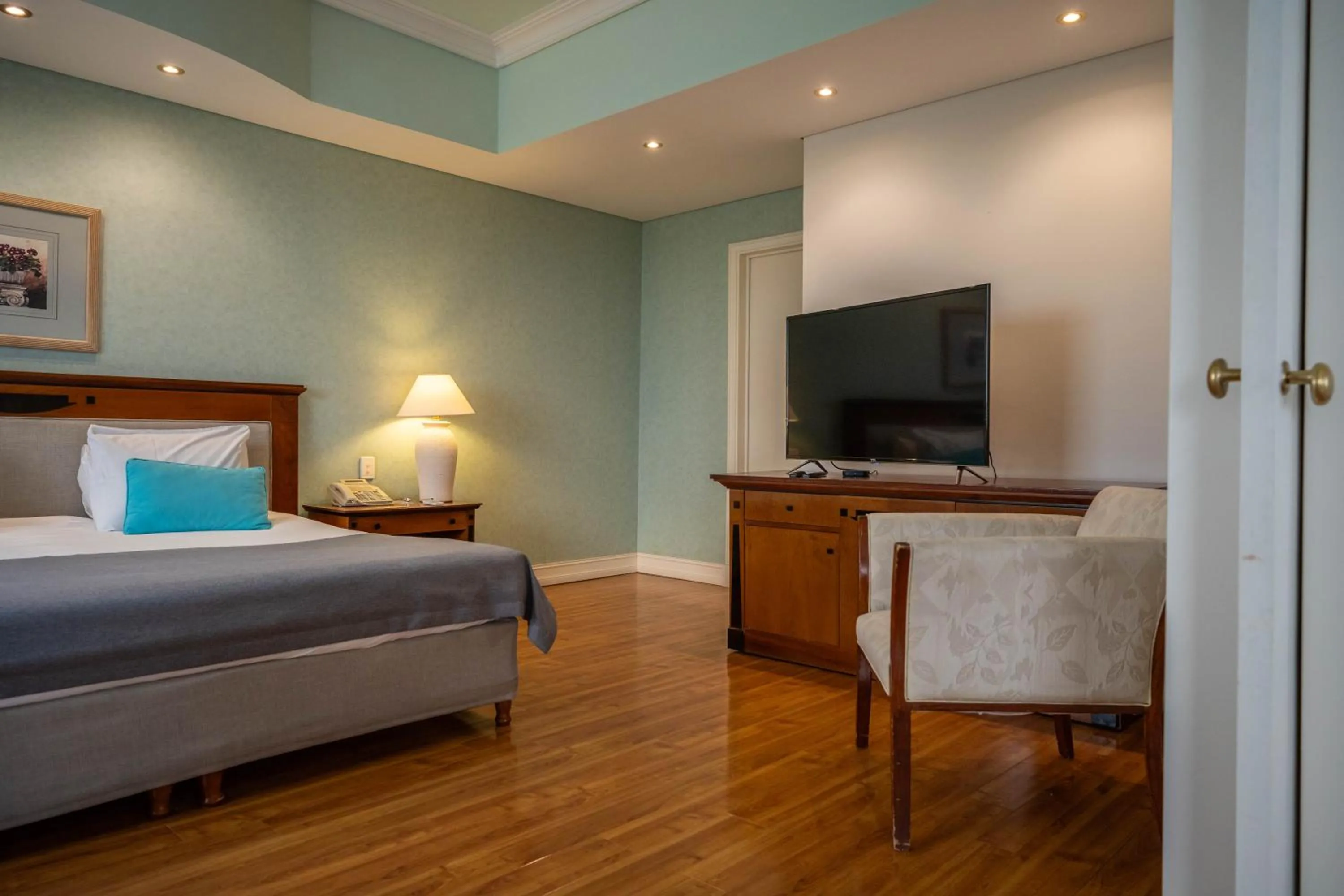 Bed in Lucania Palazzo Hotel