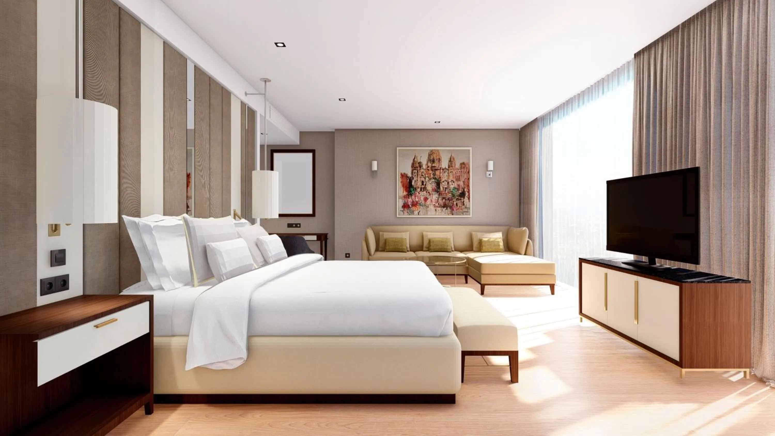 Bed in Torre Melina, a Gran Meliá Hotel