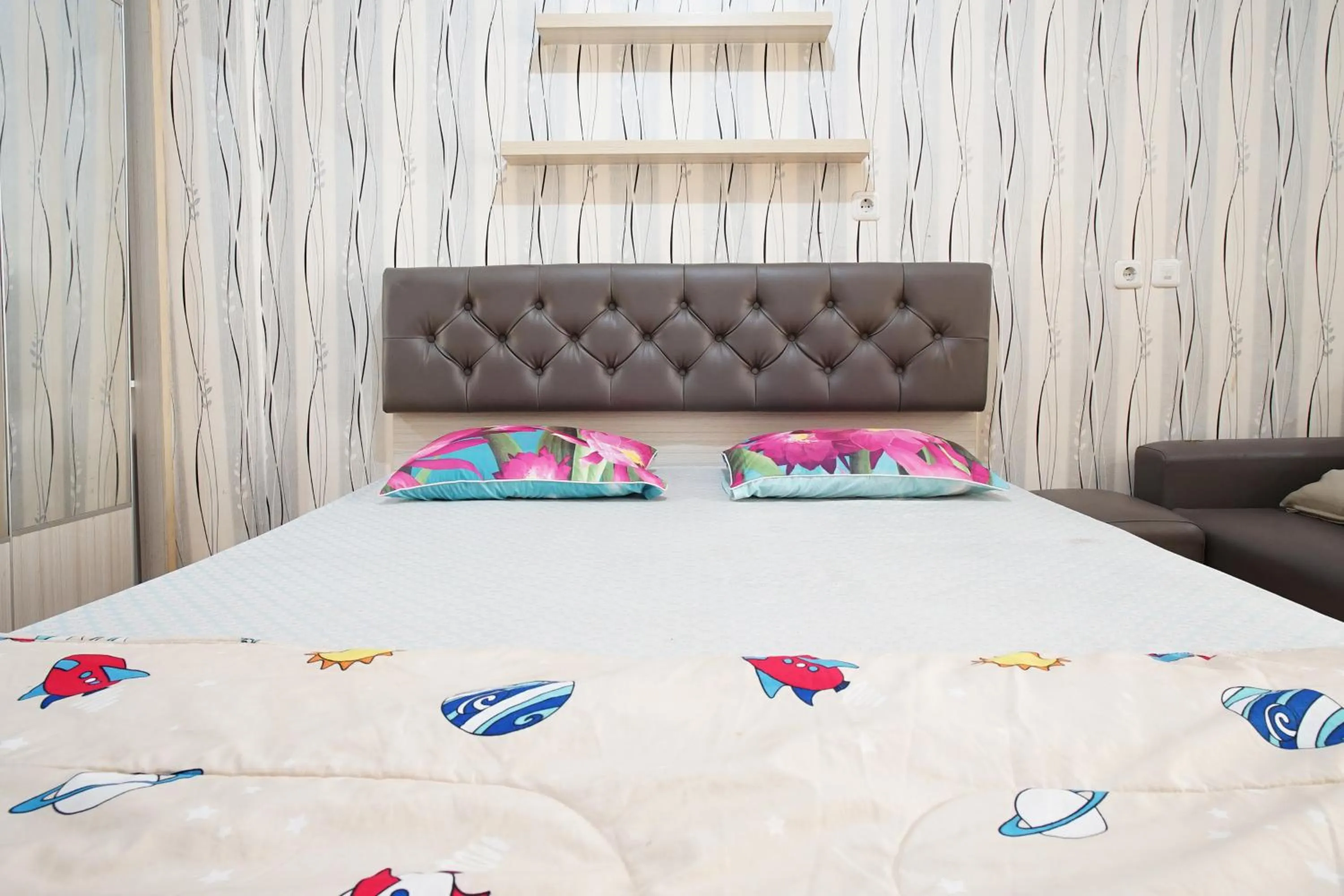 Bedroom, Bed in Planet Room Kemang View