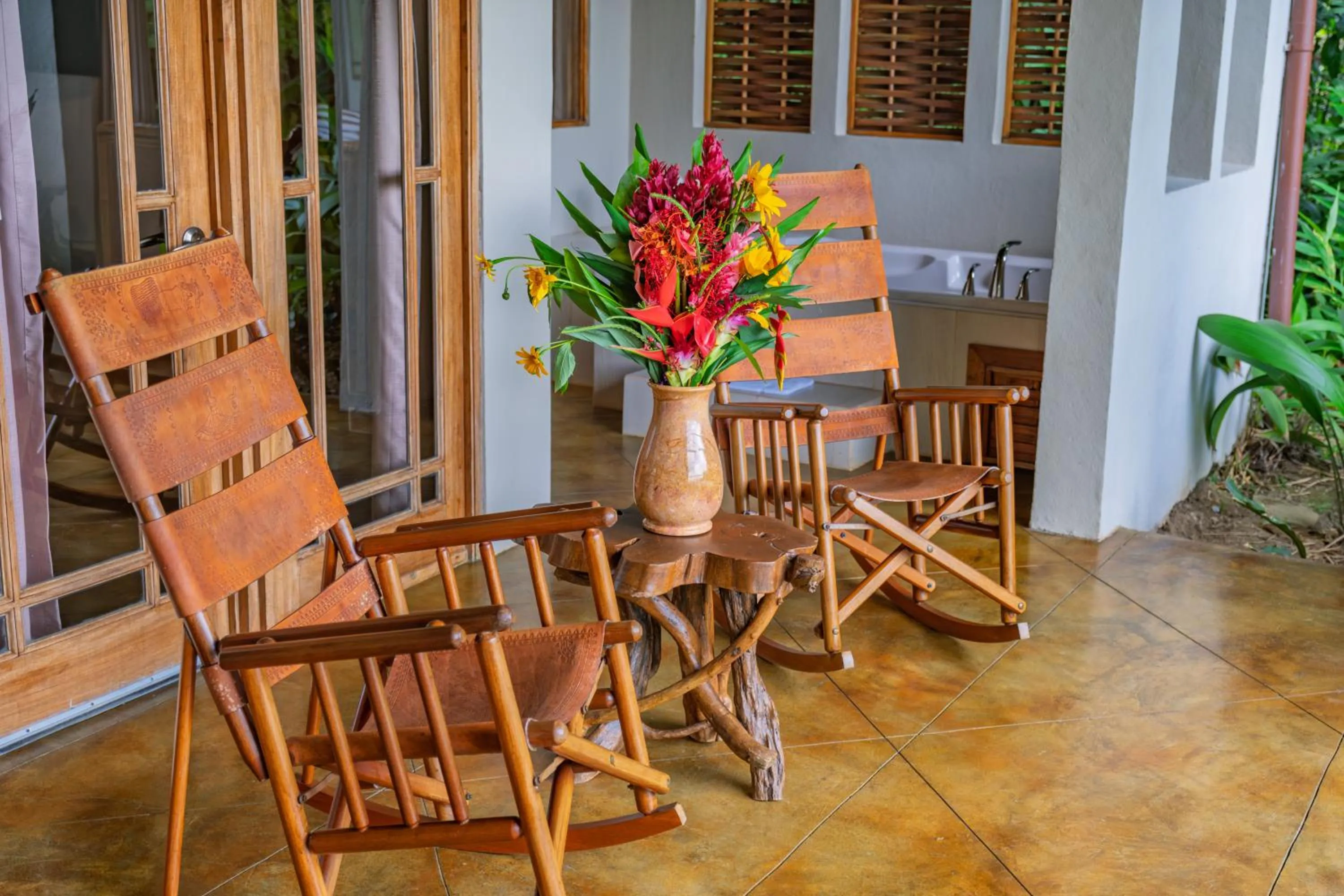 Patio in Lost Iguana Resort and Spa