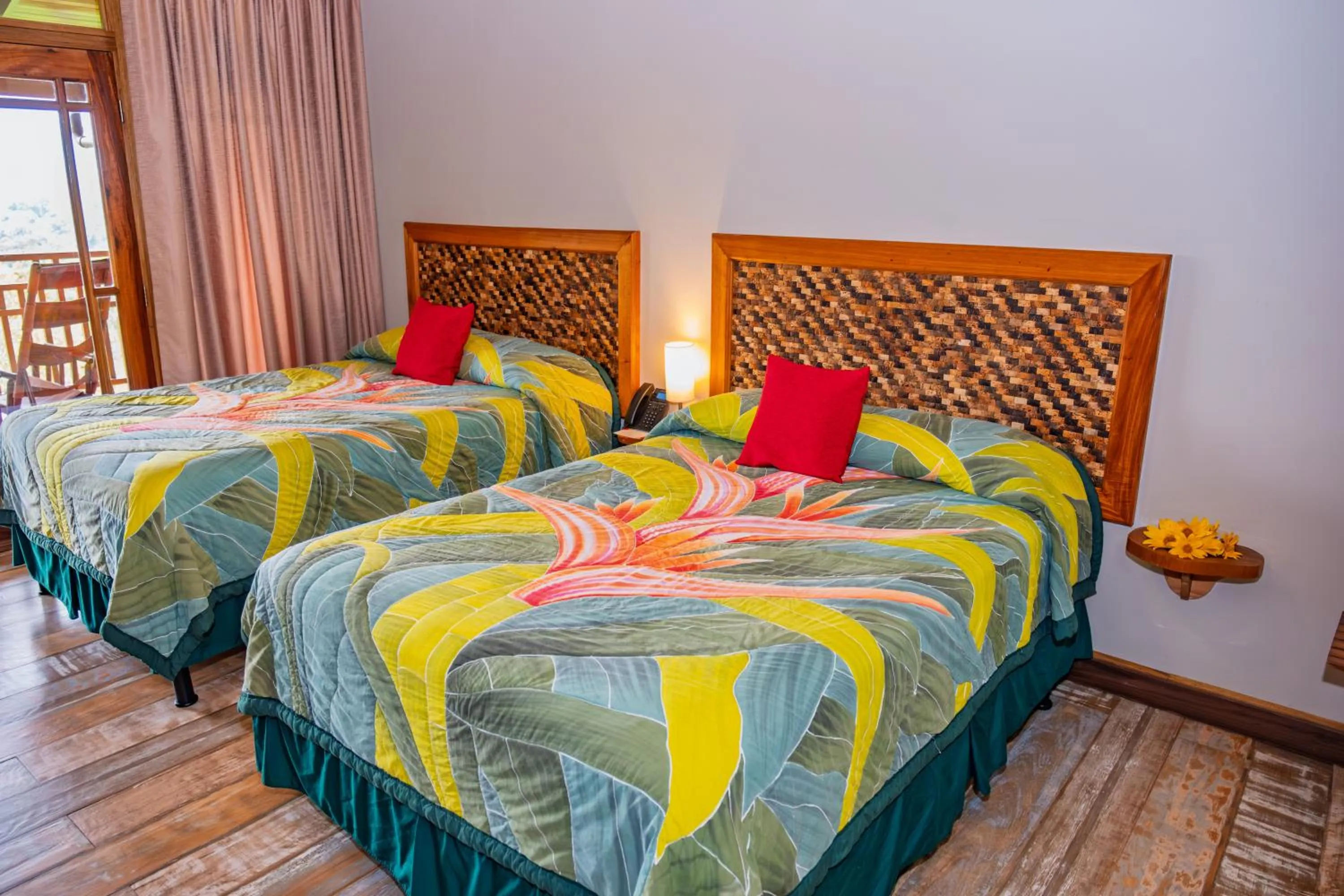 Bed in Lost Iguana Resort and Spa