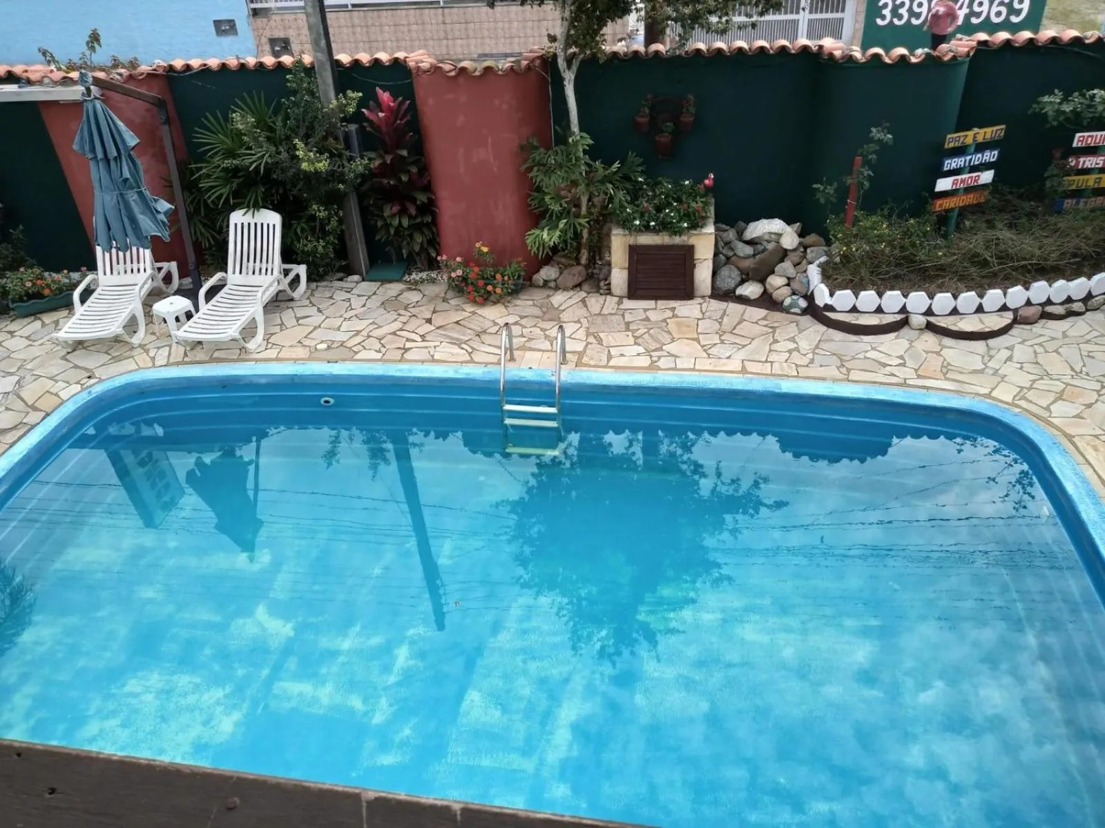 Pool view in Pousada Vila D' Itália