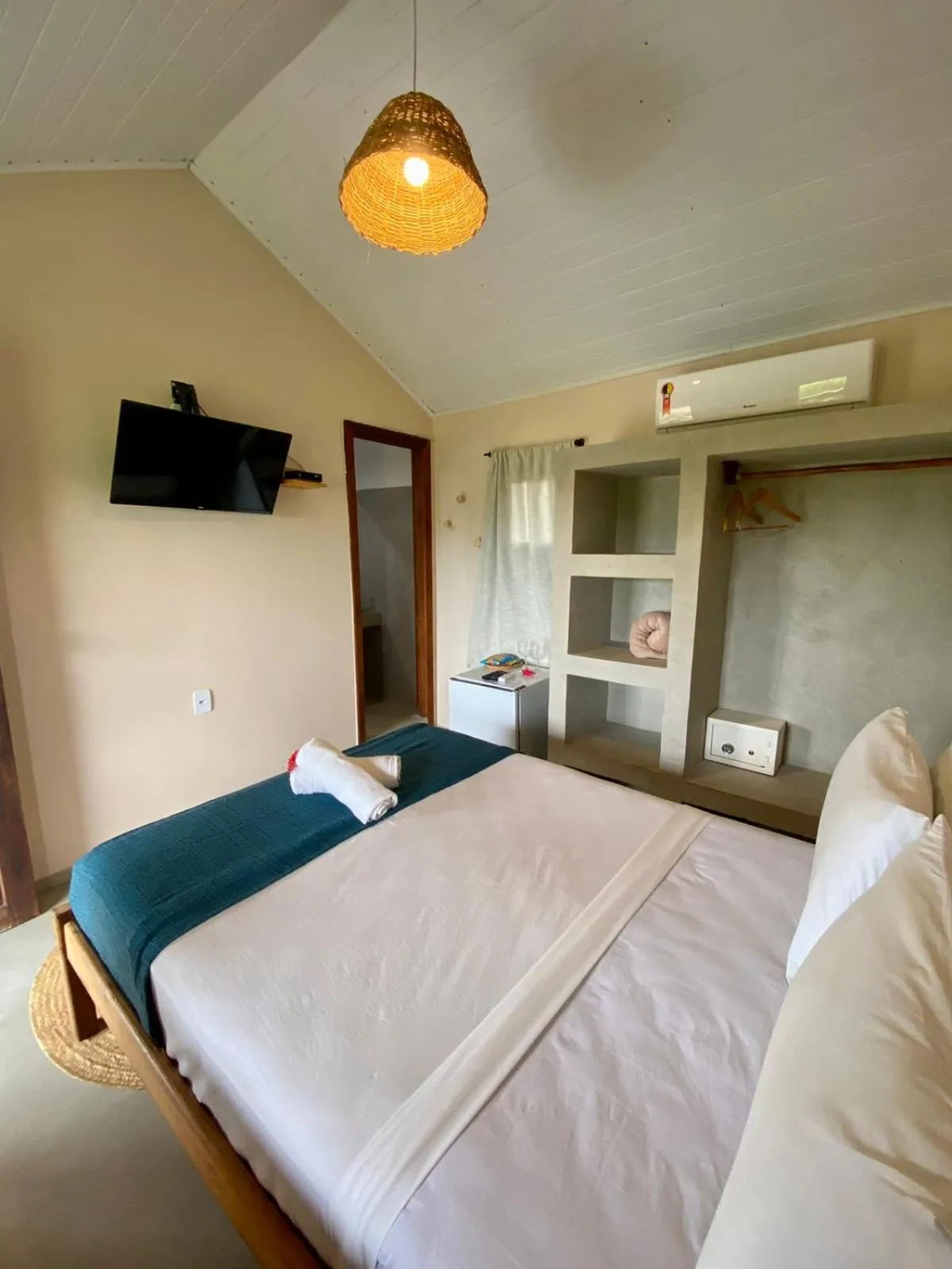 Bed in Pousada Oceano