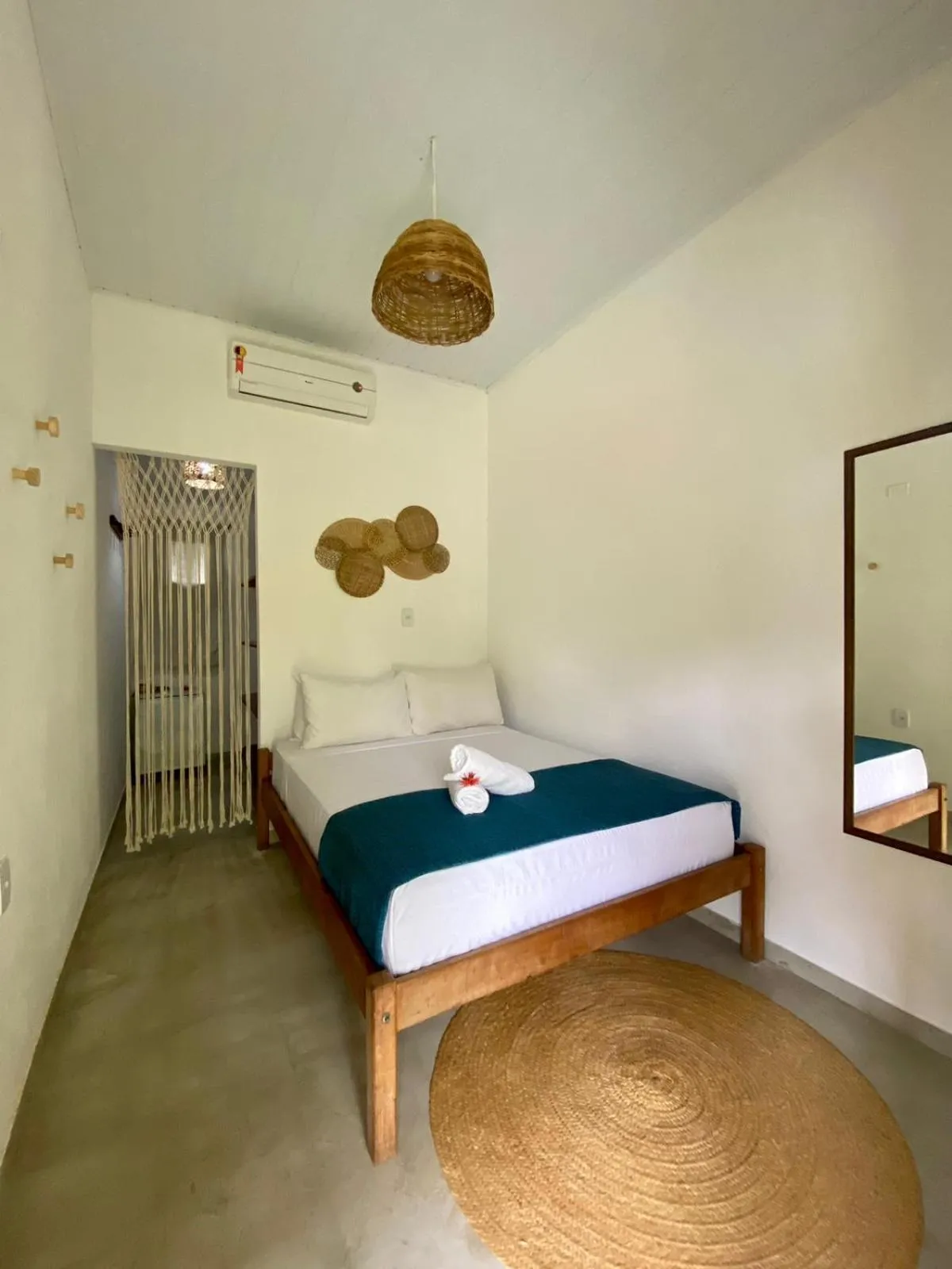 Bed in Pousada Oceano