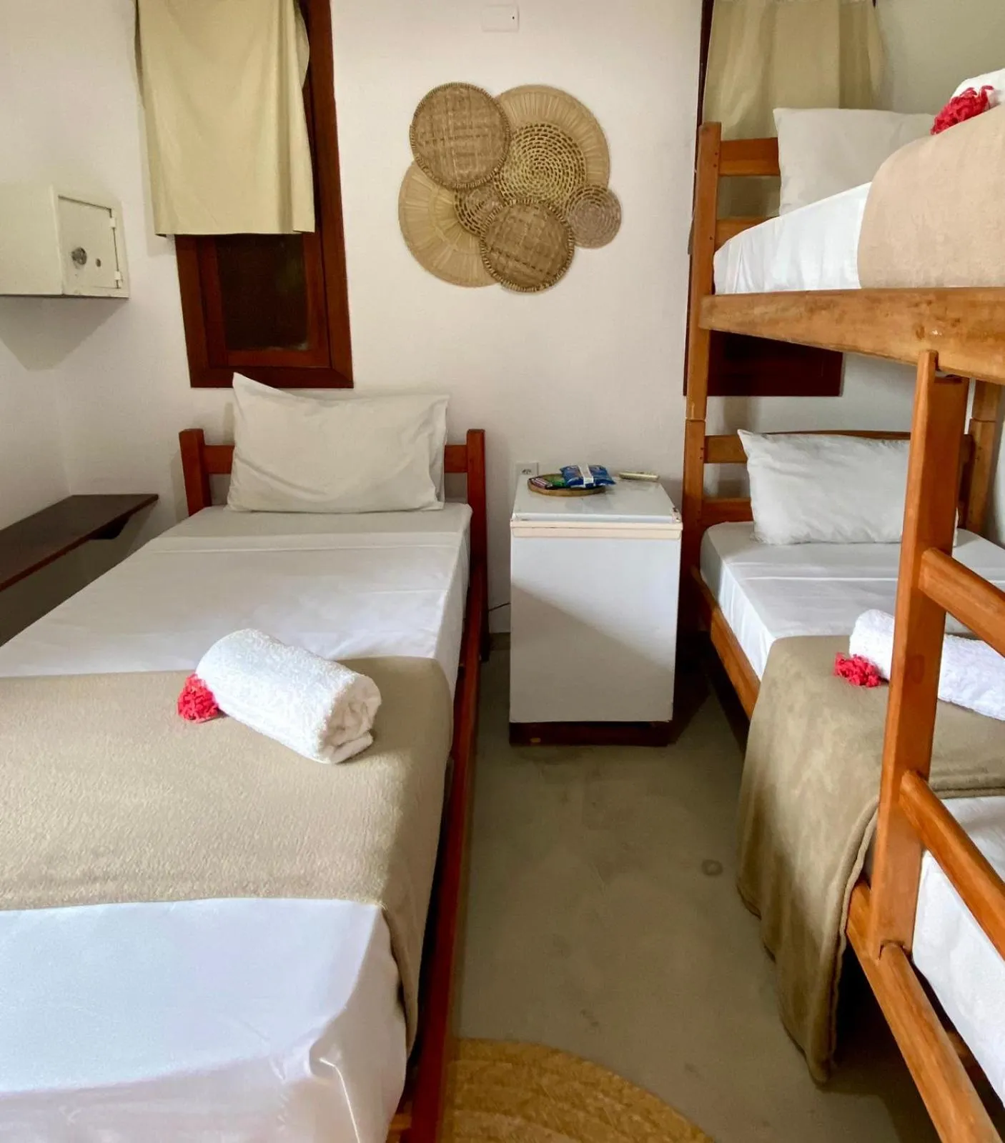 Bed in Pousada Oceano