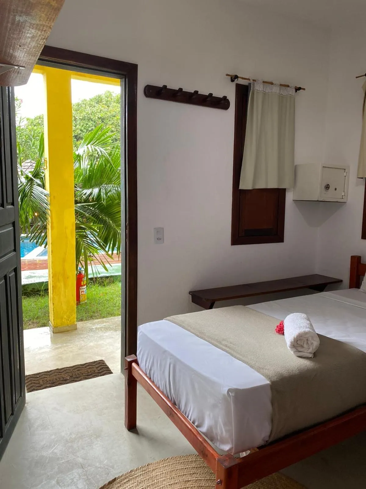 Bed in Pousada Oceano