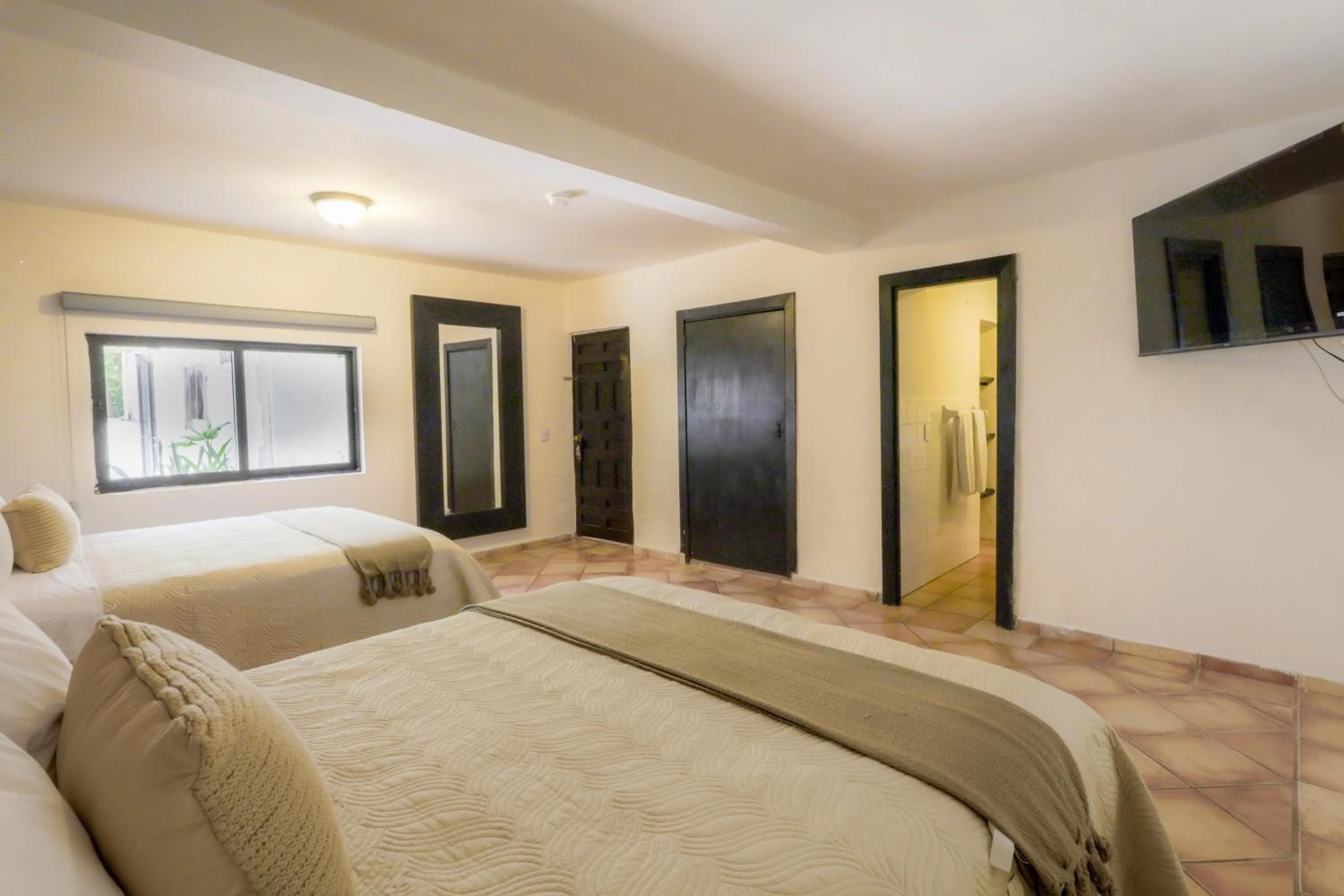 Bed in Hotel Posada Terranova