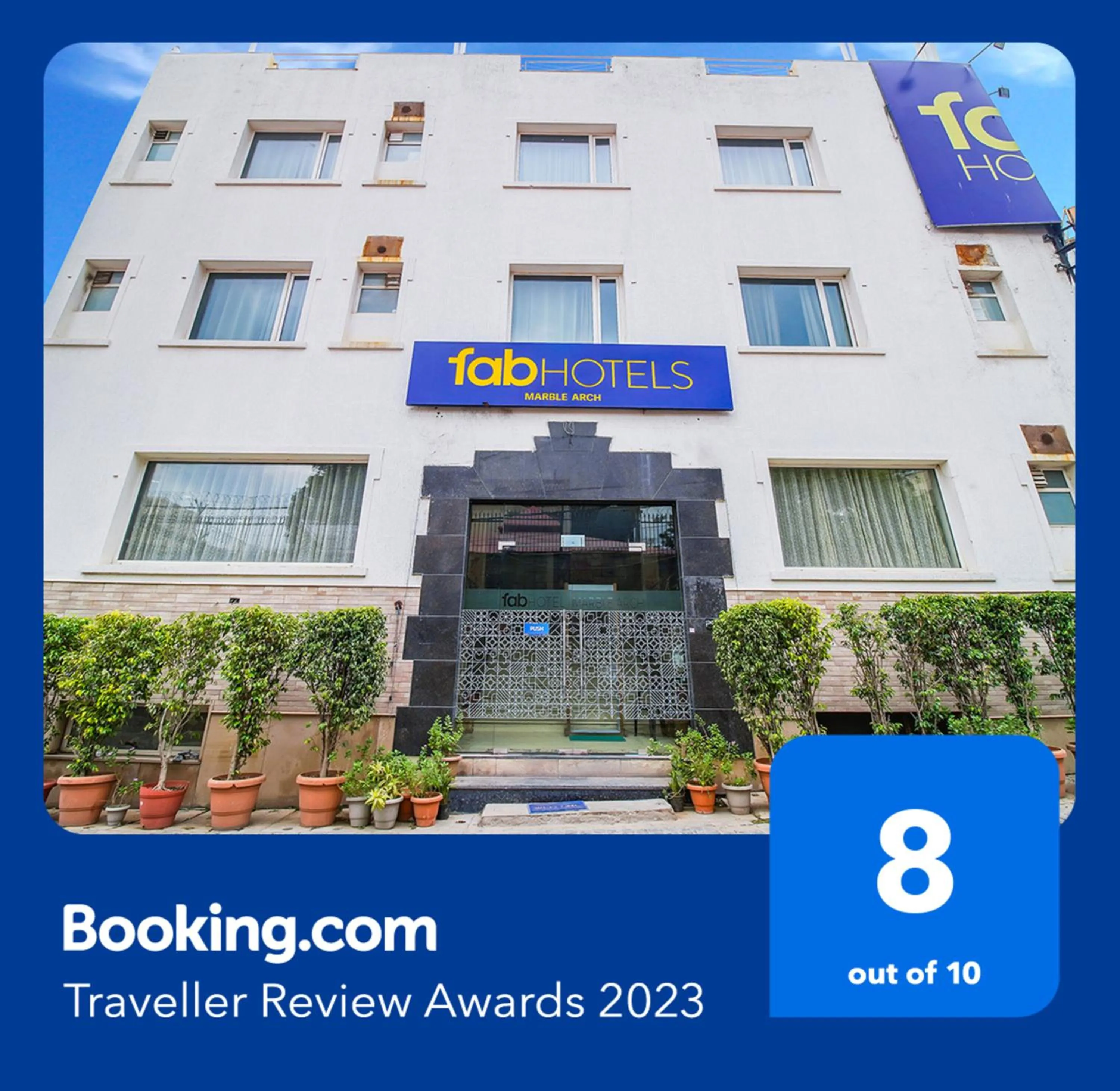 Property building in FabHotel Marble Arch Karol Bagh