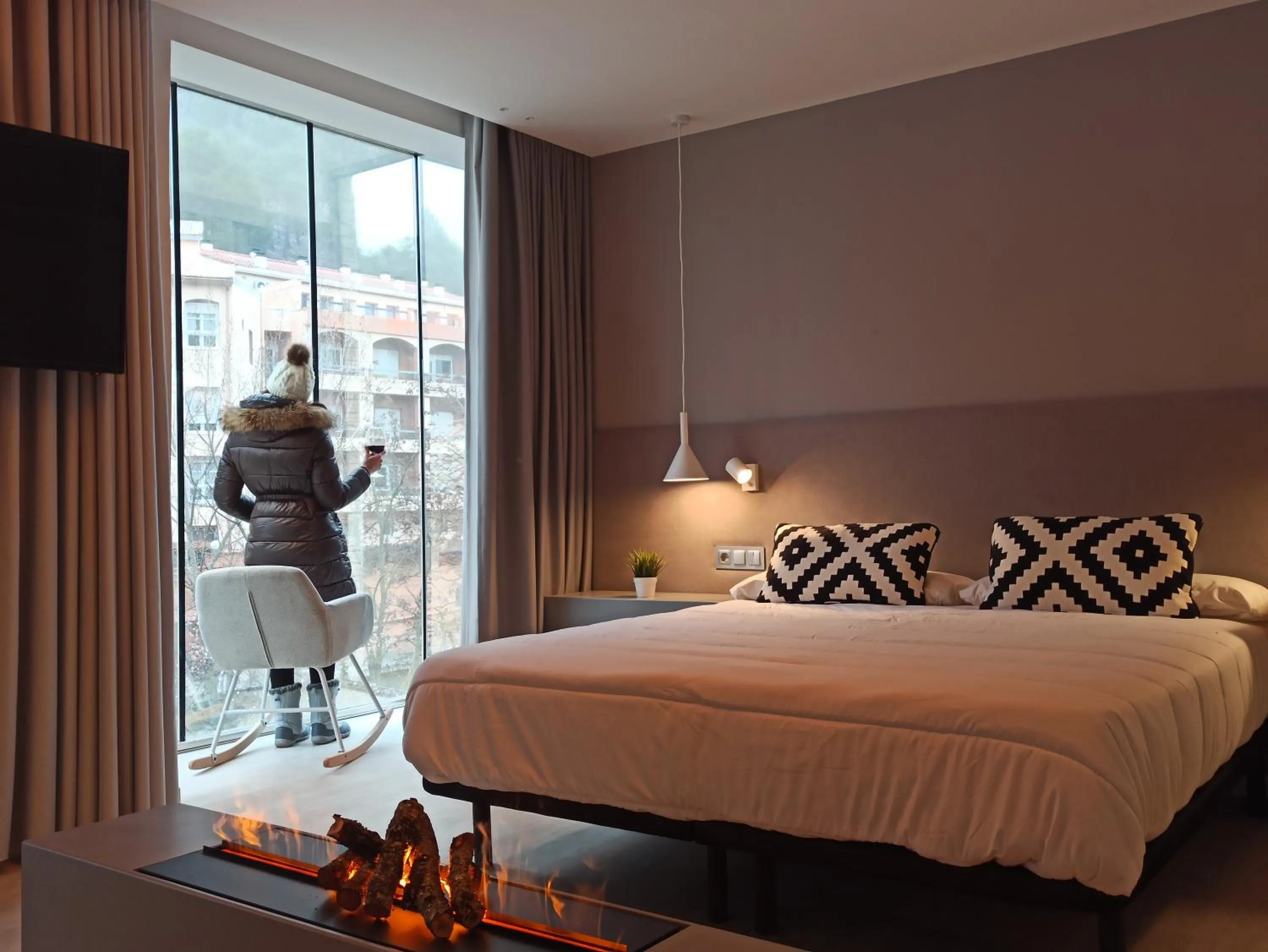 Bed in Hotel Marrodan Arnedillo