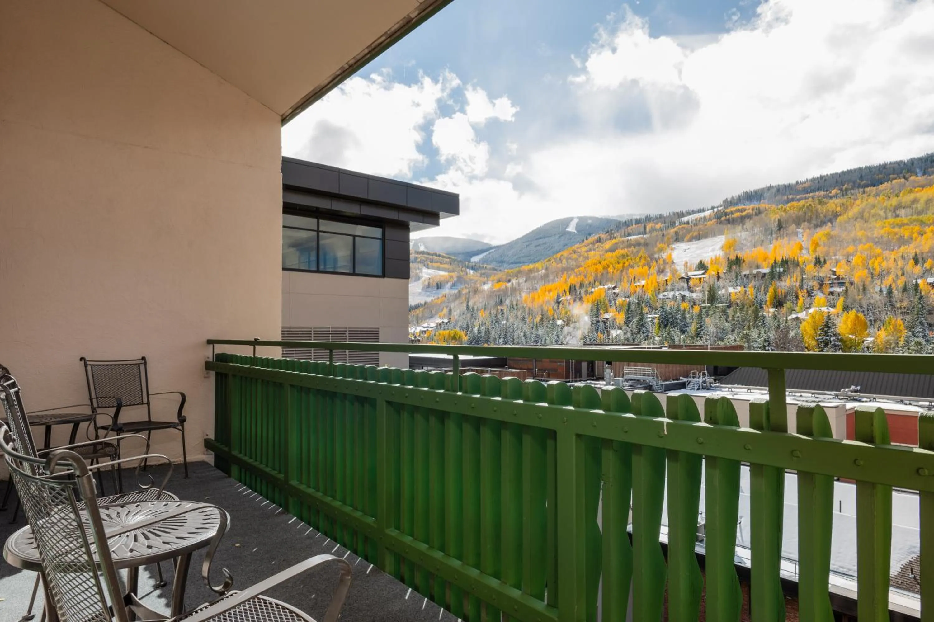 Patio in Evergreen Lodge at Vail