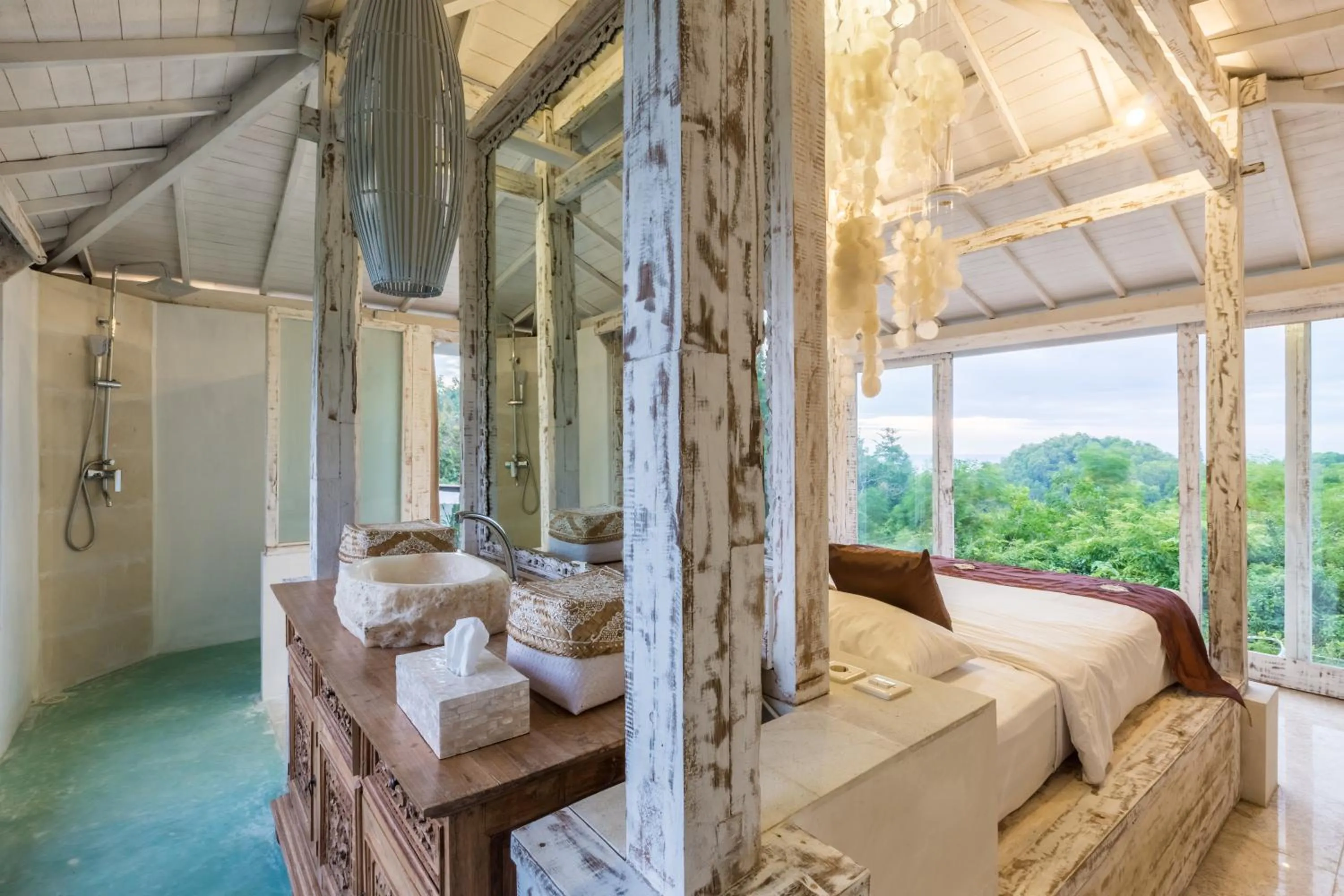 Bathroom, Bed in BoHo Hills Bali