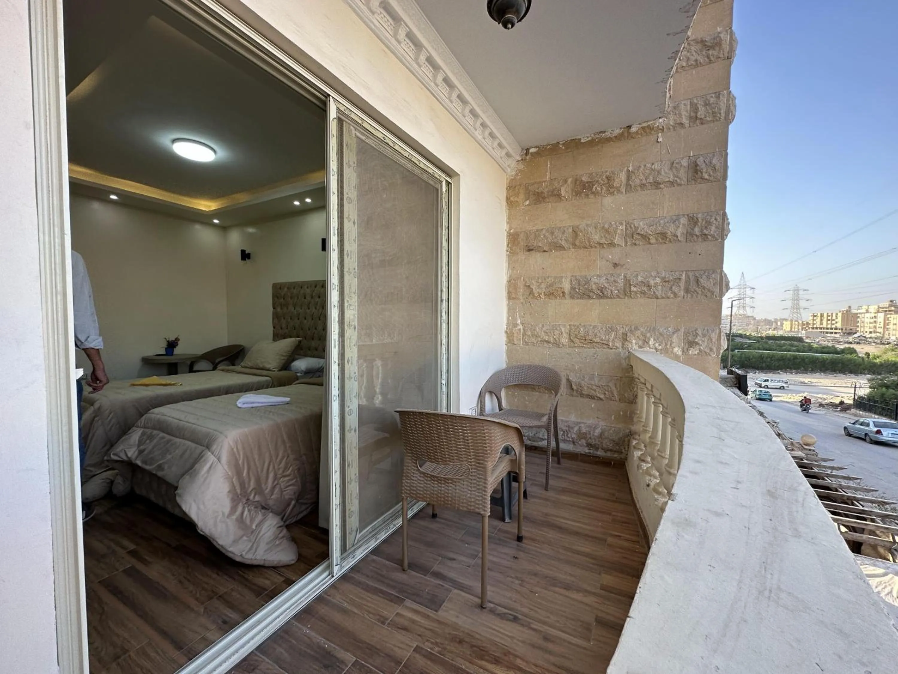 Bed in Pyramids Gardens Hotel