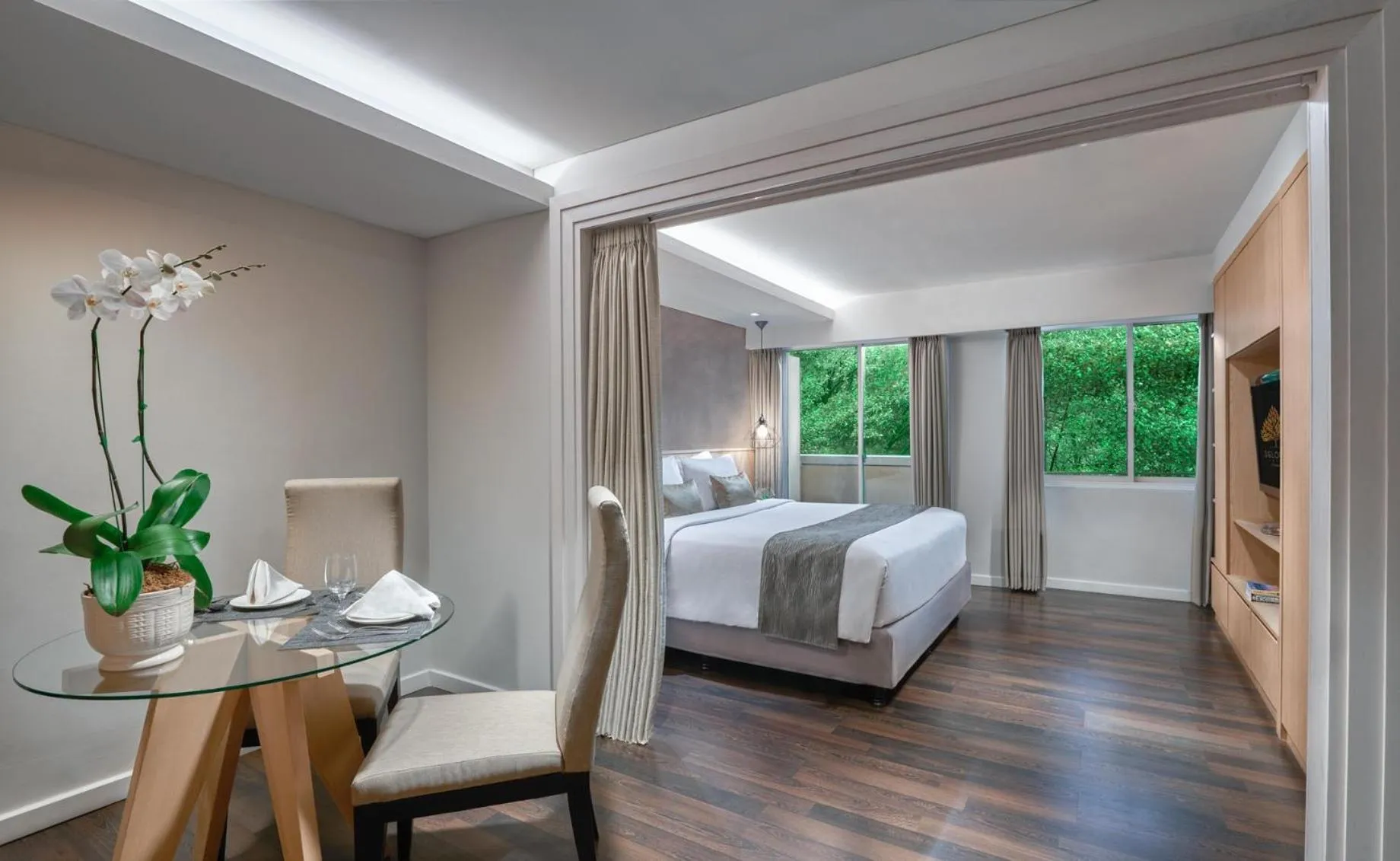 Bed in Delonix Hotel Karawang