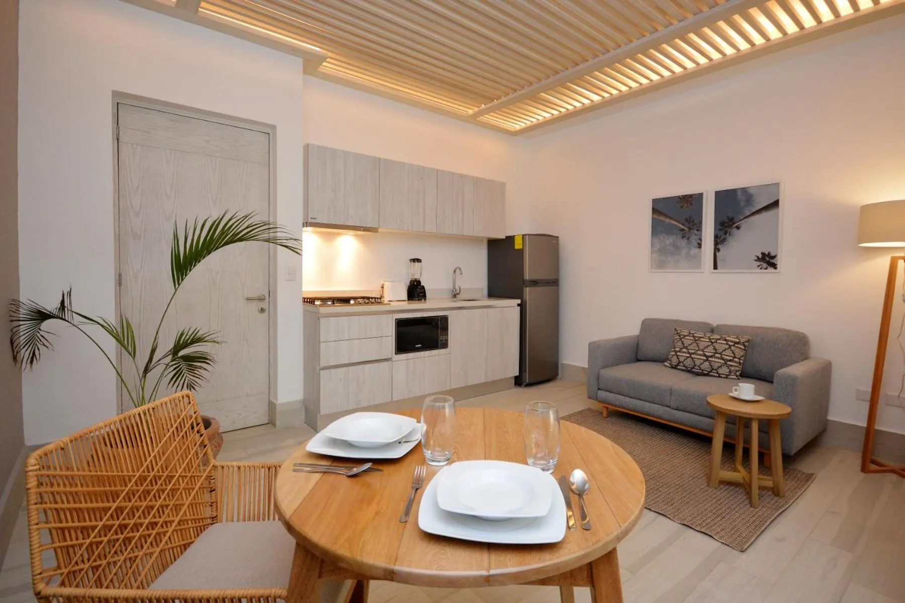 Living room in MAYAN MONK Suites