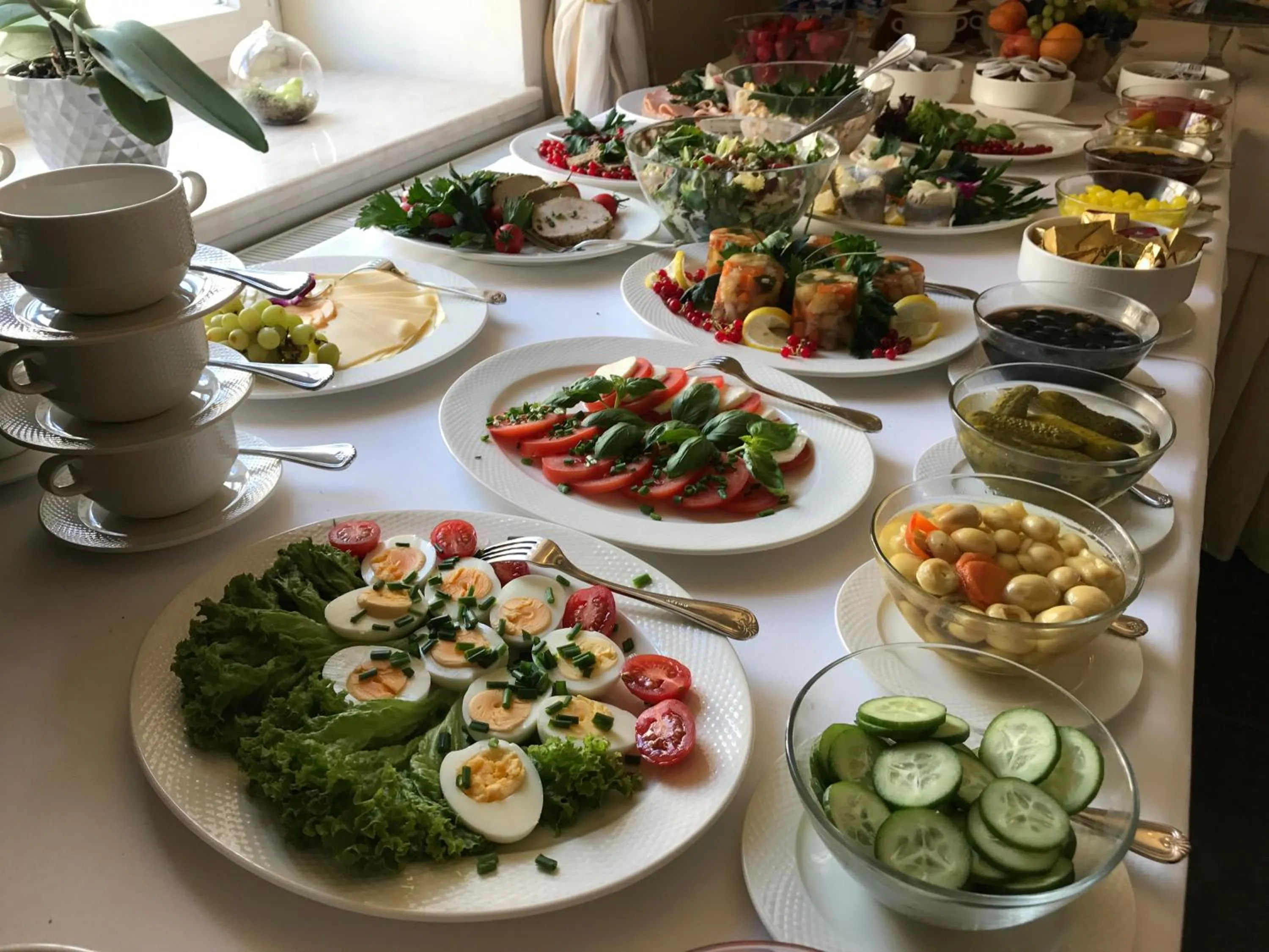 Buffet breakfast in Hotel Willa Hueta