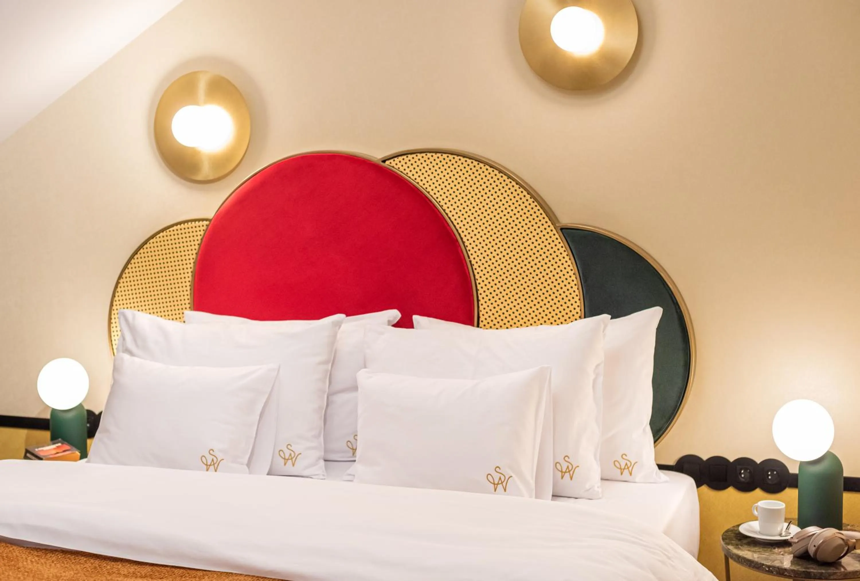 Bed in SleepWell Boutique Apartments