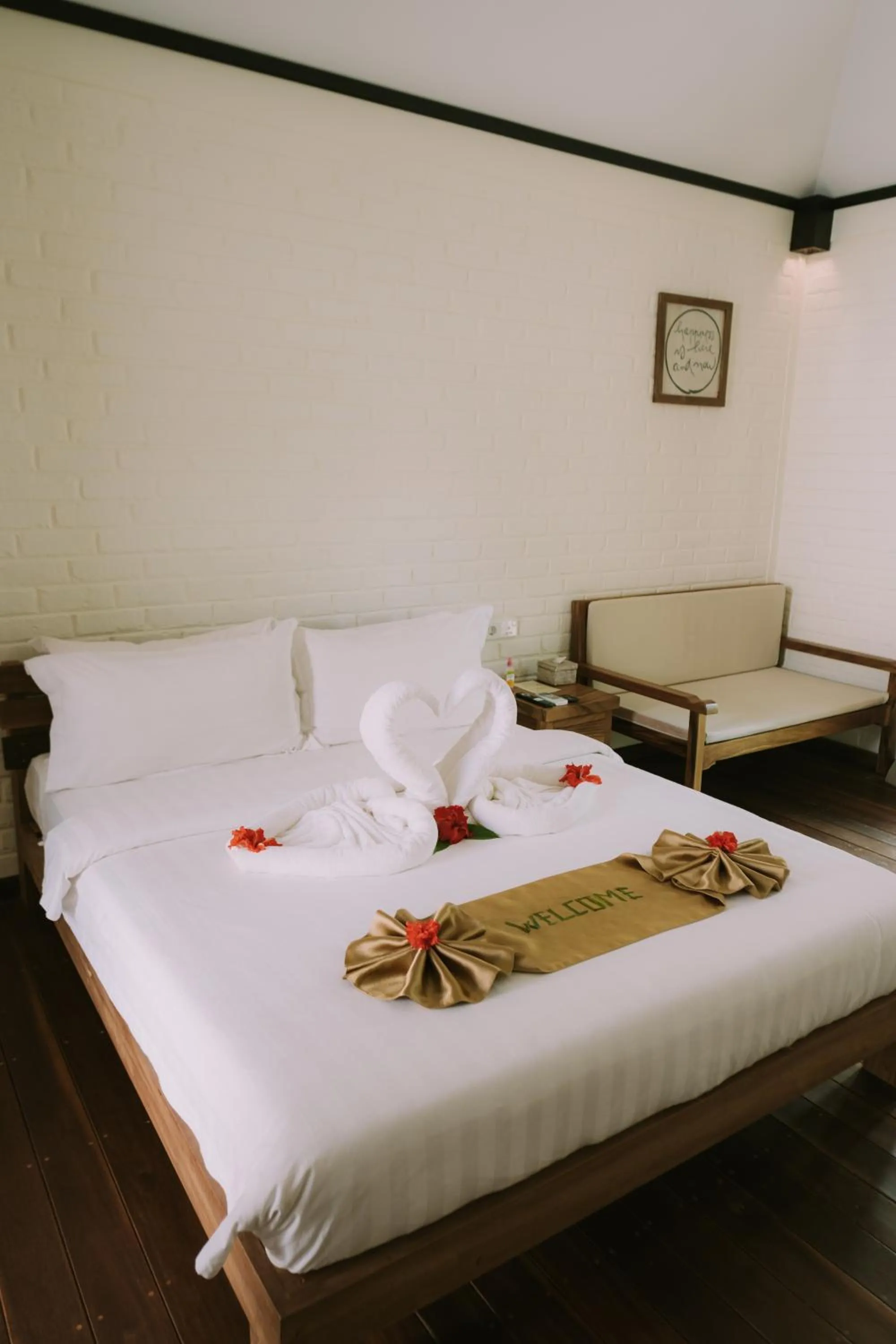 Bed in The Kelong Trikora Resort