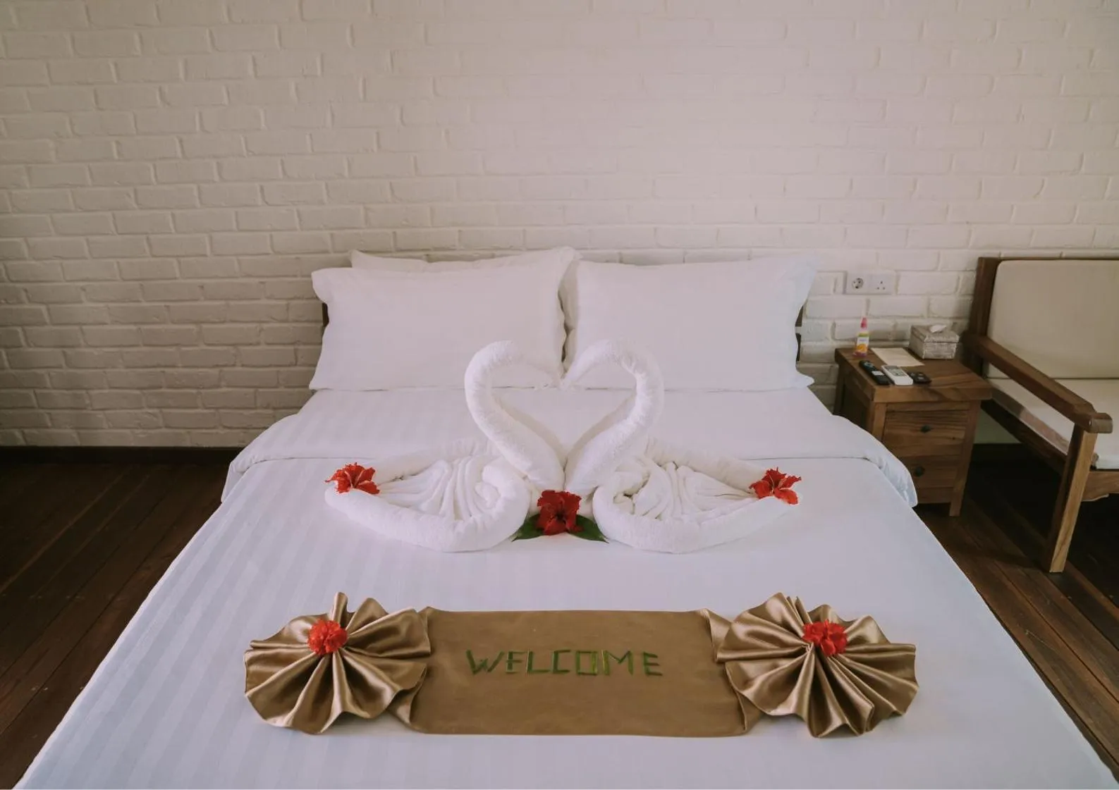 Bedroom, Bed in The Kelong Trikora Resort