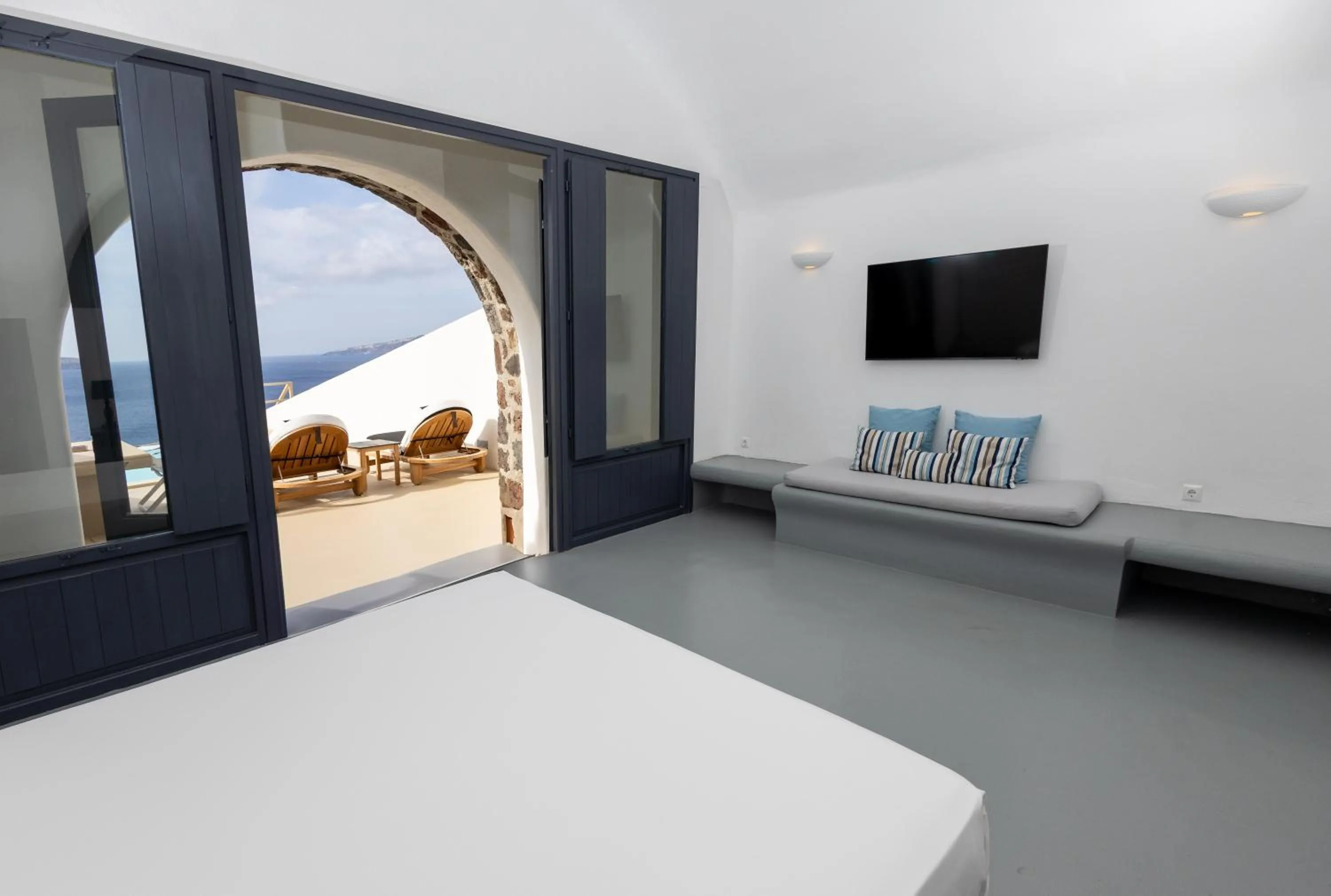 Photo of the whole room, Bed in Grand Ambassador Santorini Hotel