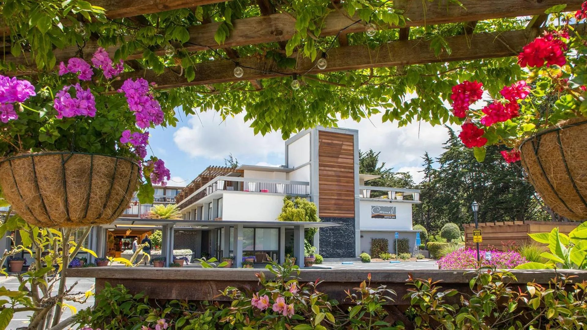 Facade/entrance in Carmel Mission Inn