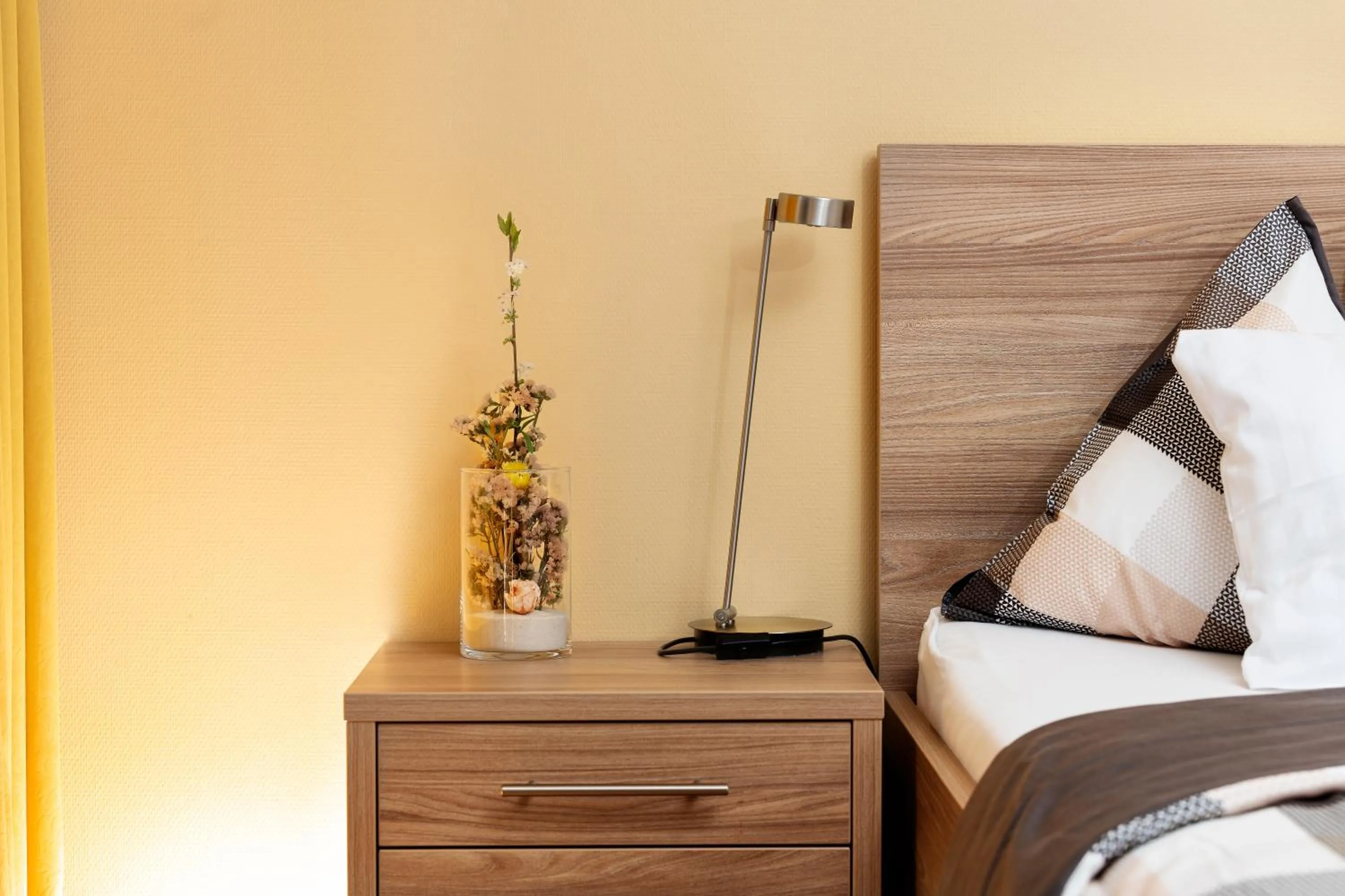 Decorative detail, Bed in Hotel Restaurant Sokrates