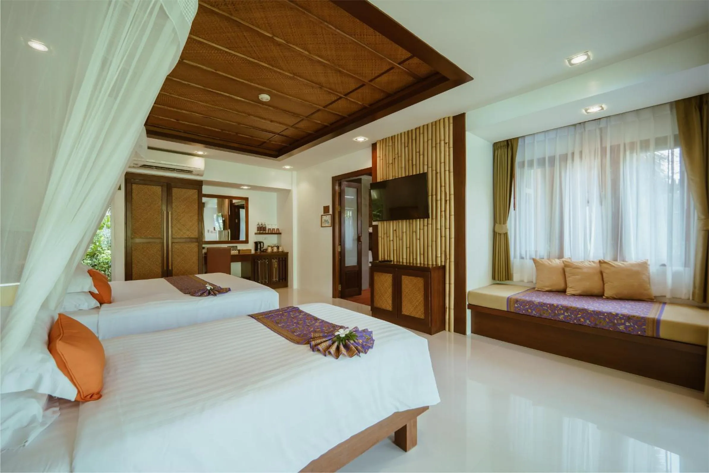 Bed in Ban Sainai Resort- Aonang's Green Resort