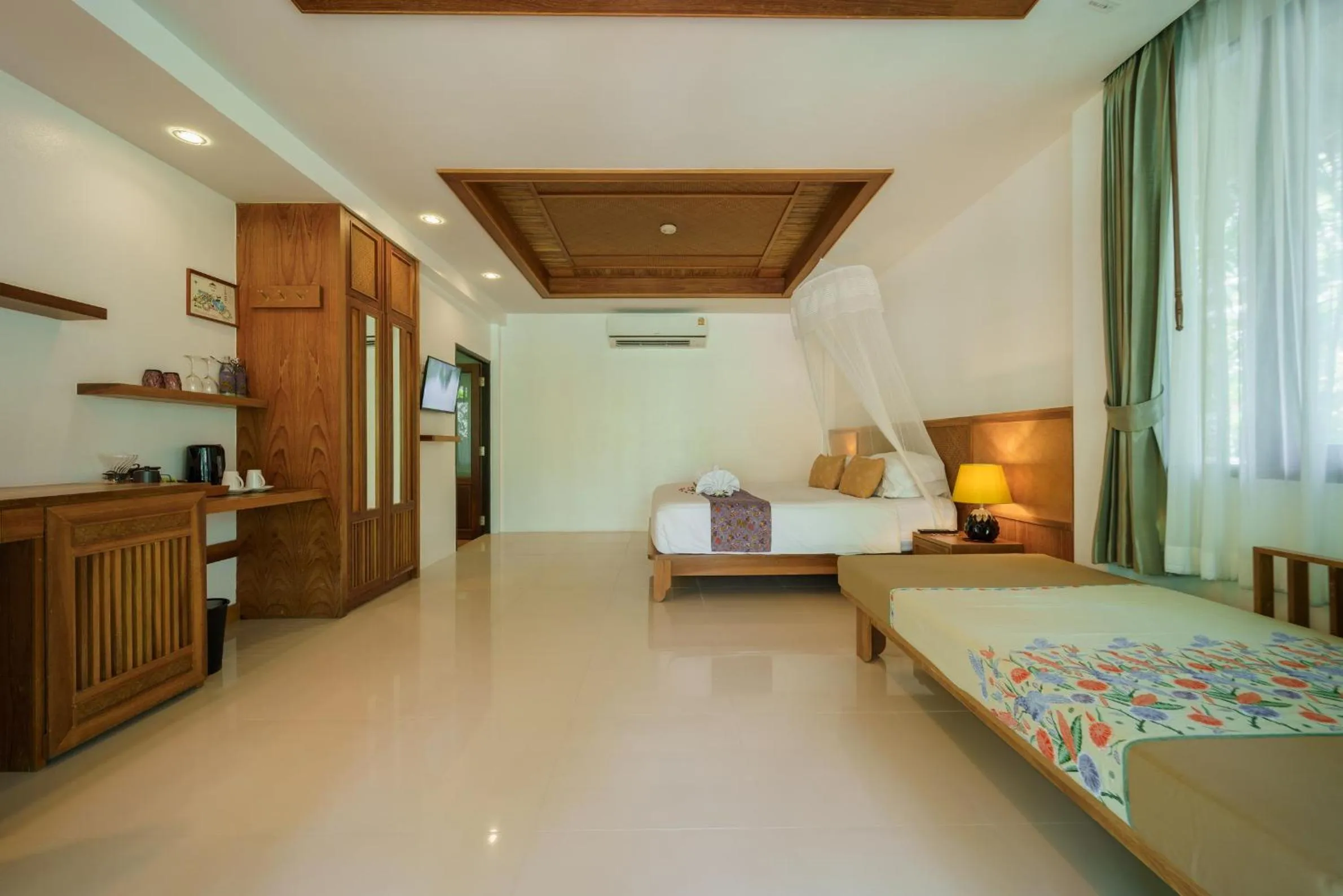 Bedroom, Bed in Ban Sainai Resort- Aonang's Green Resort