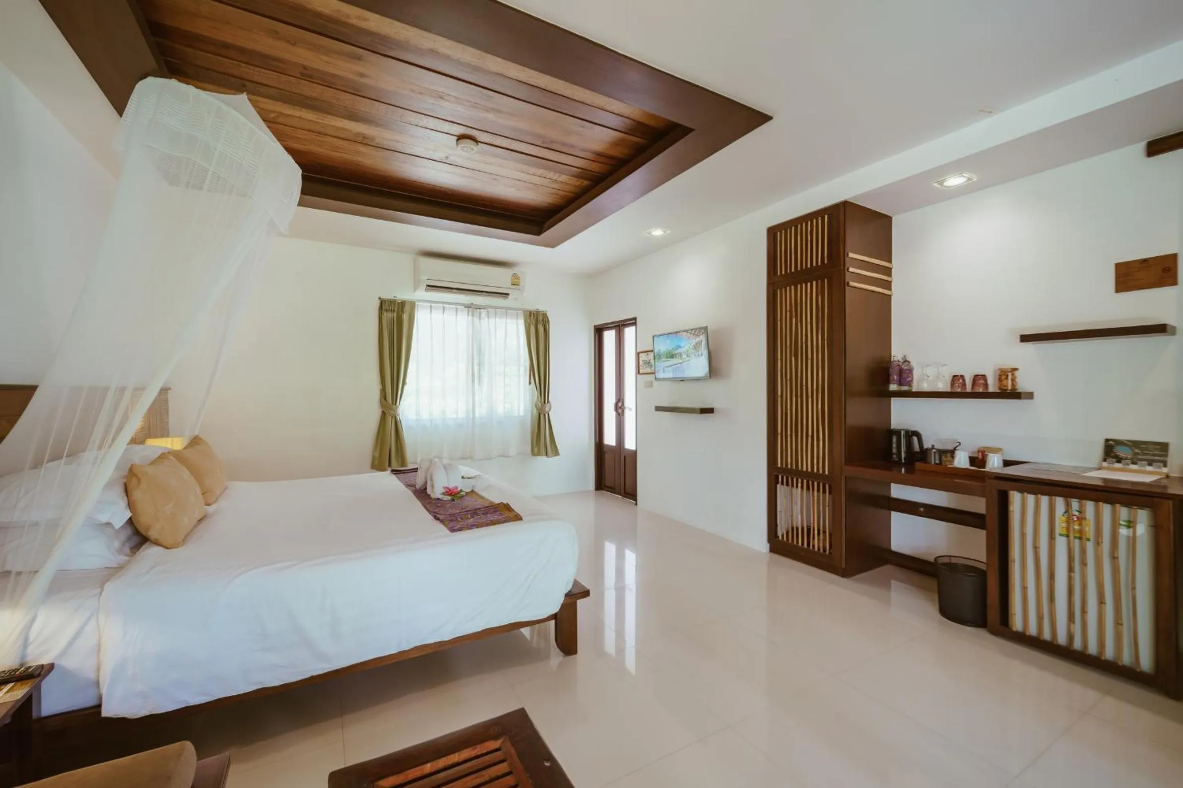 Bed in Ban Sainai Resort- Aonang's Green Resort