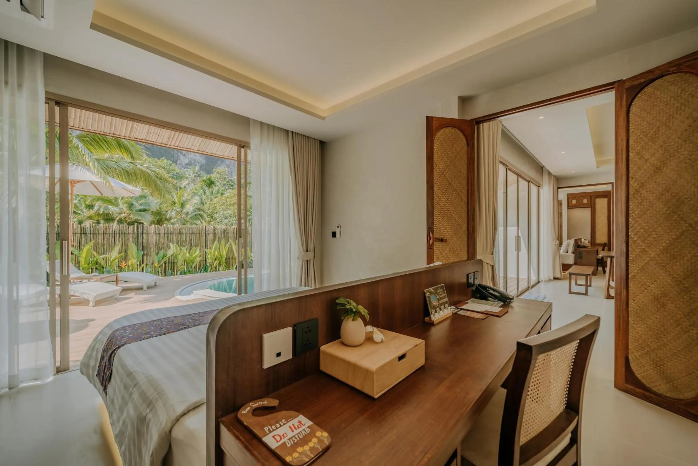 Bed in Ban Sainai Resort- Aonang's Green Resort