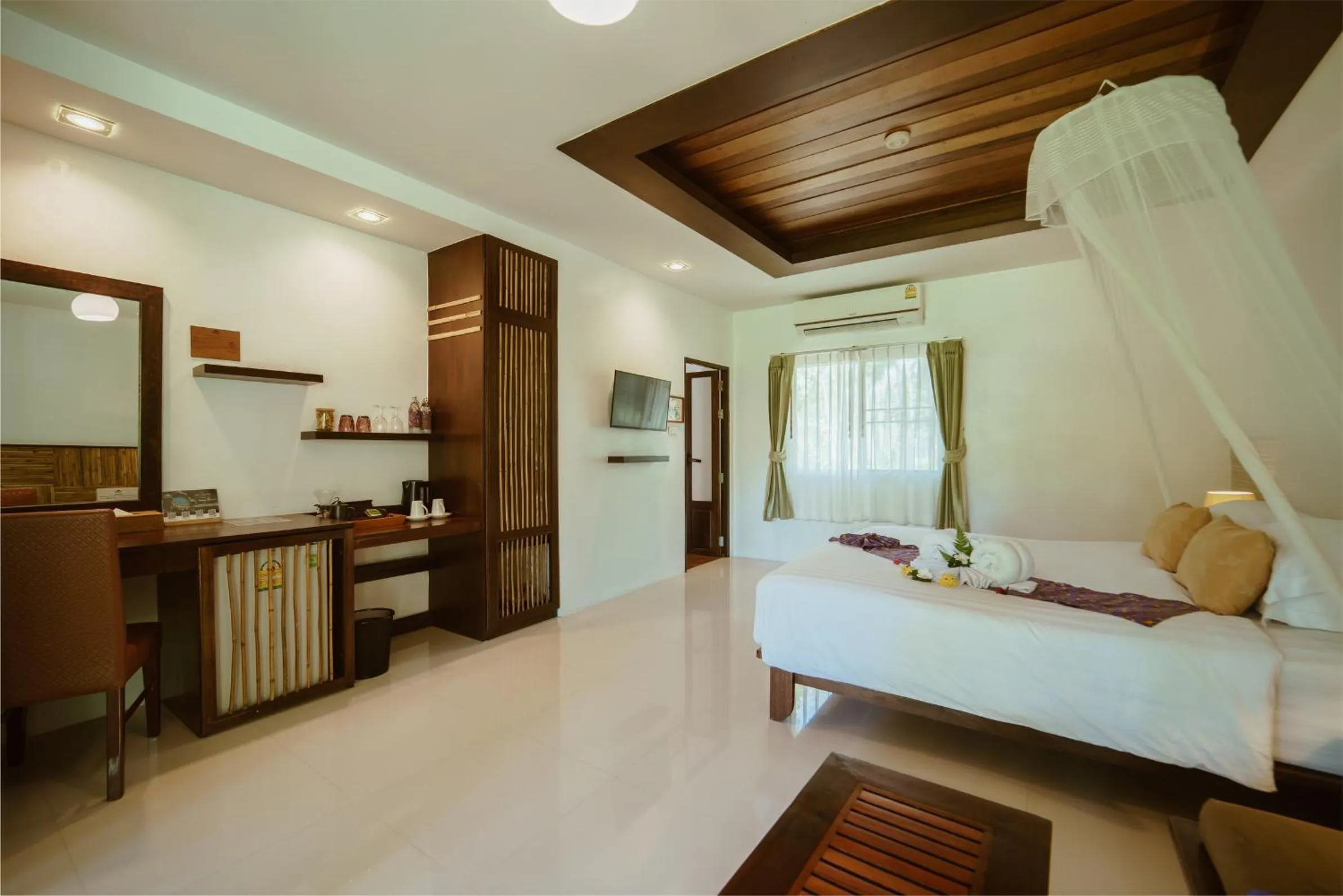 Bed in Ban Sainai Resort- Aonang's Green Resort