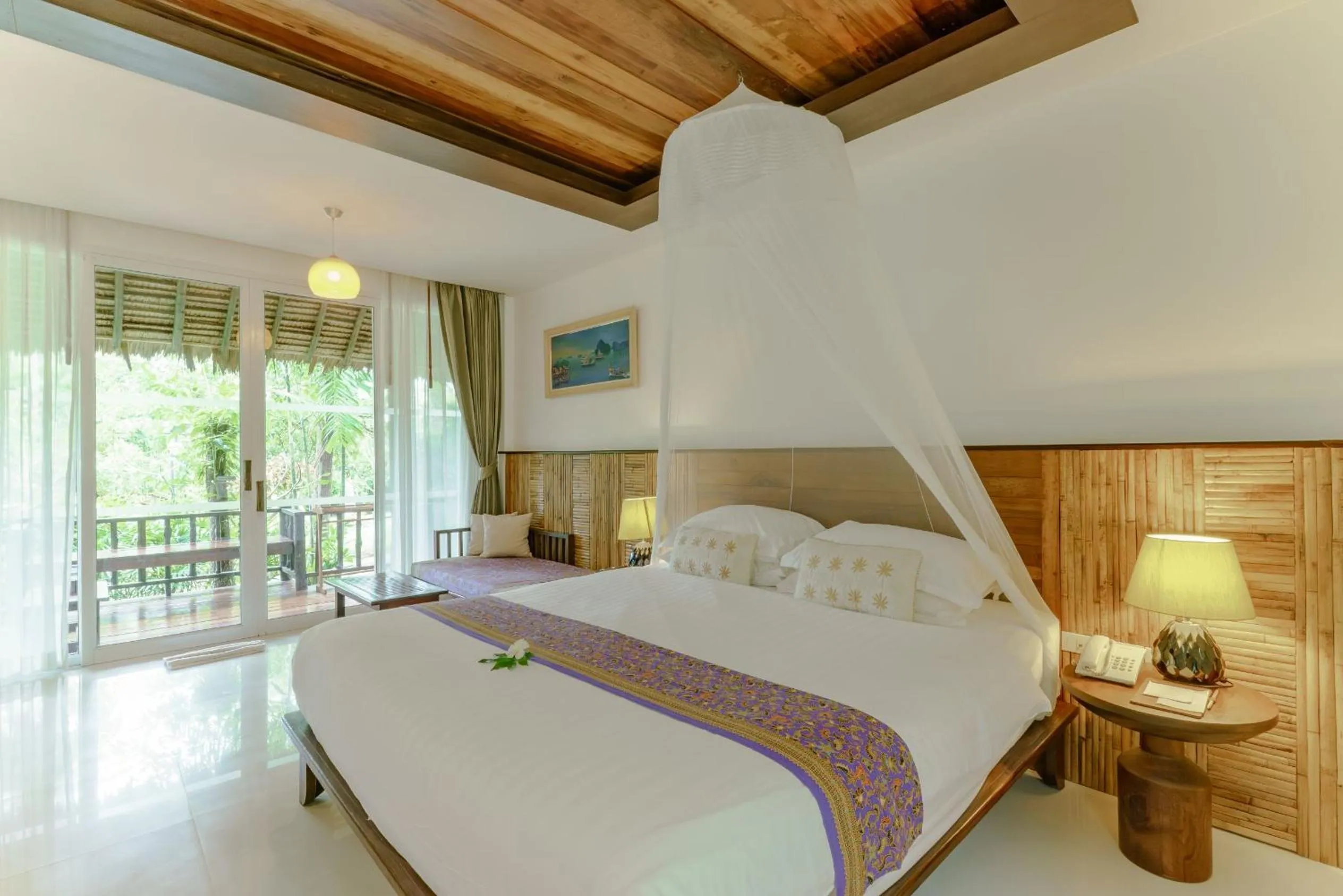Bed in Ban Sainai Resort- Aonang's Green Resort