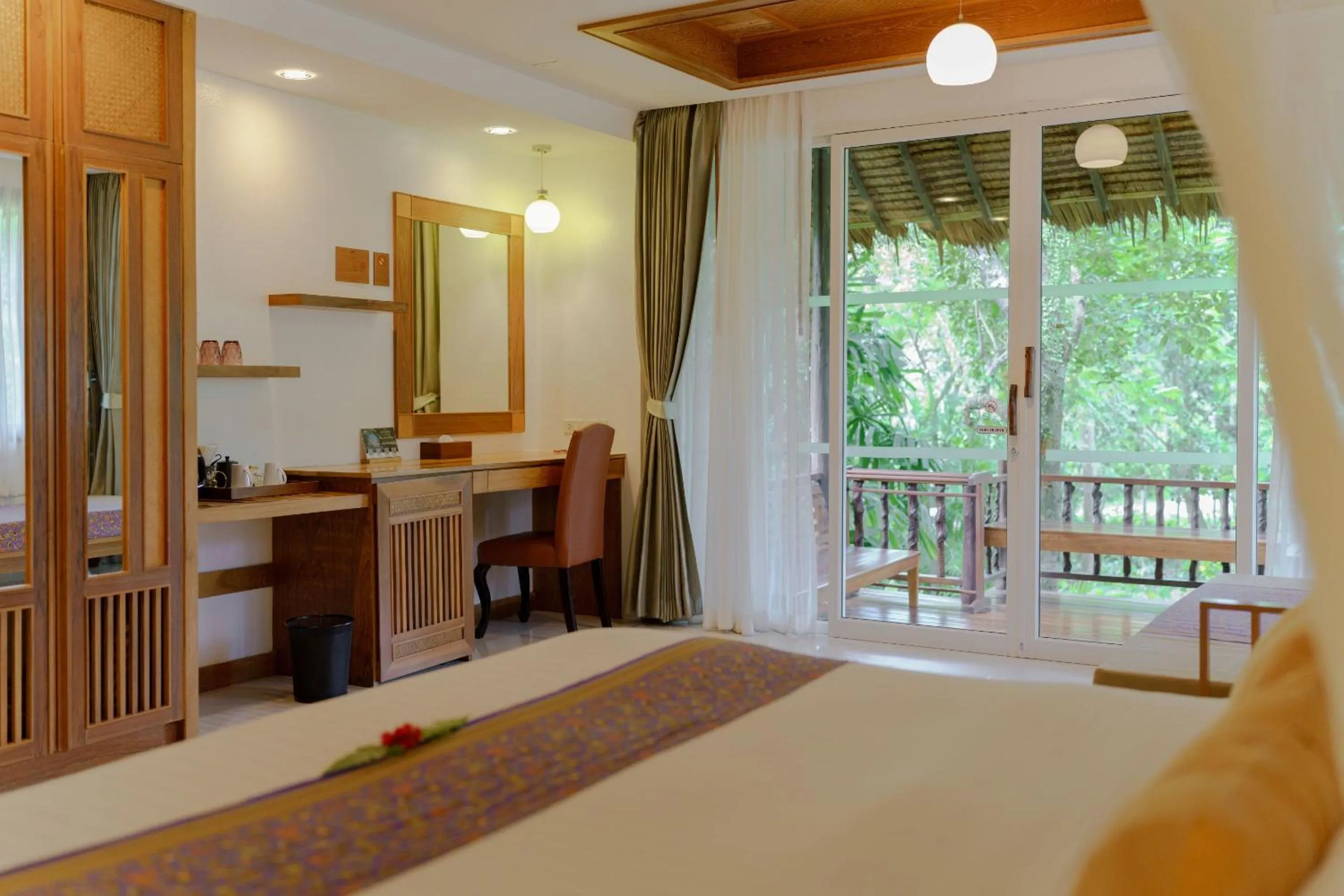 Bed in Ban Sainai Resort- Aonang's Green Resort