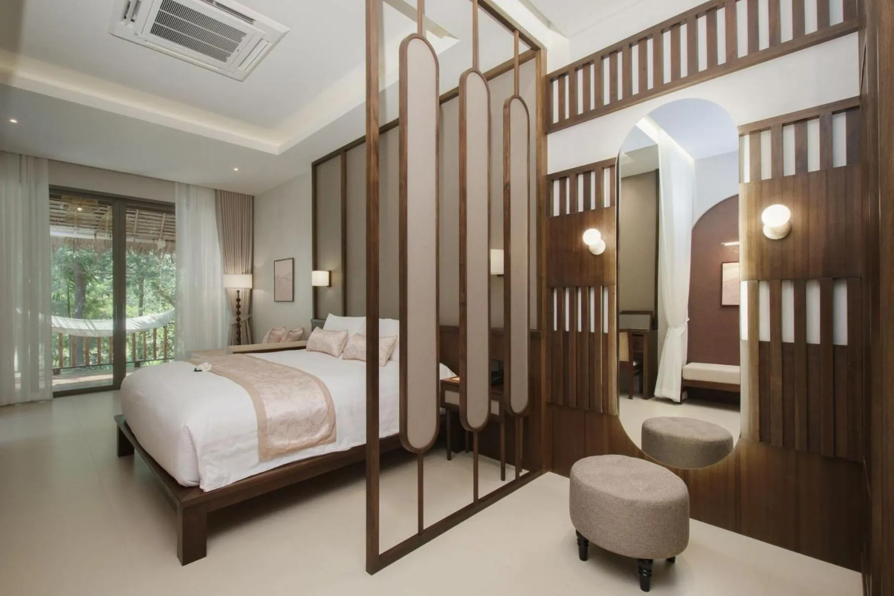 Bed in Ban Sainai Resort- Aonang's Green Resort