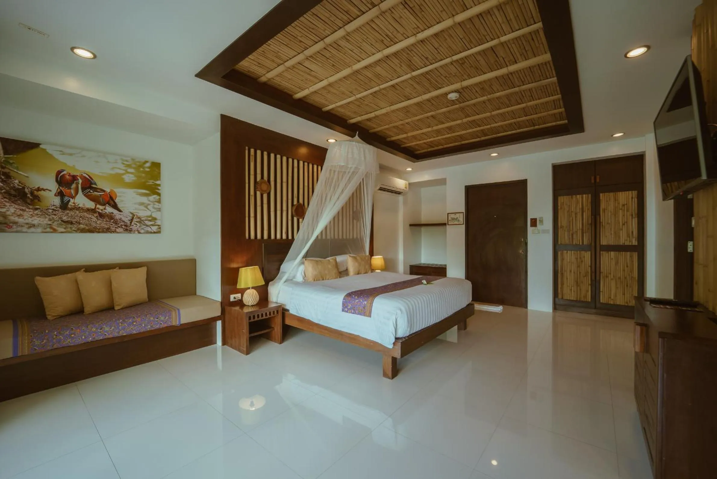 Bed in Ban Sainai Resort- Aonang's Green Resort
