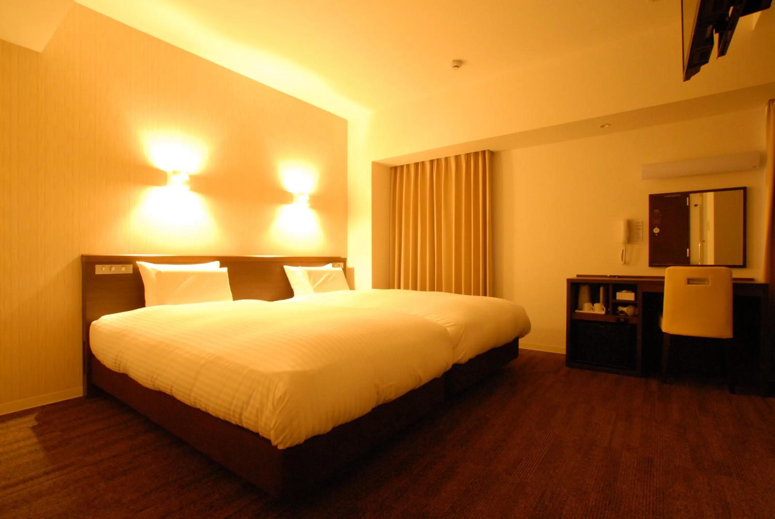 Bed in AB Hotel Mikawa Toyota